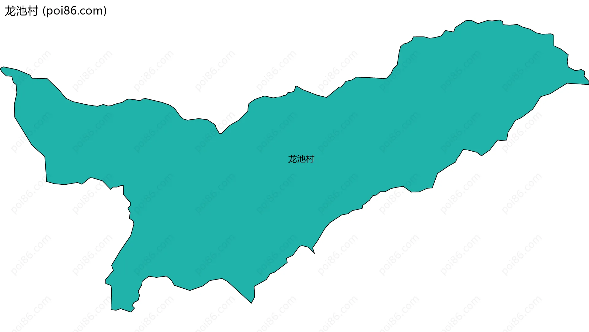 龙池村边界地图