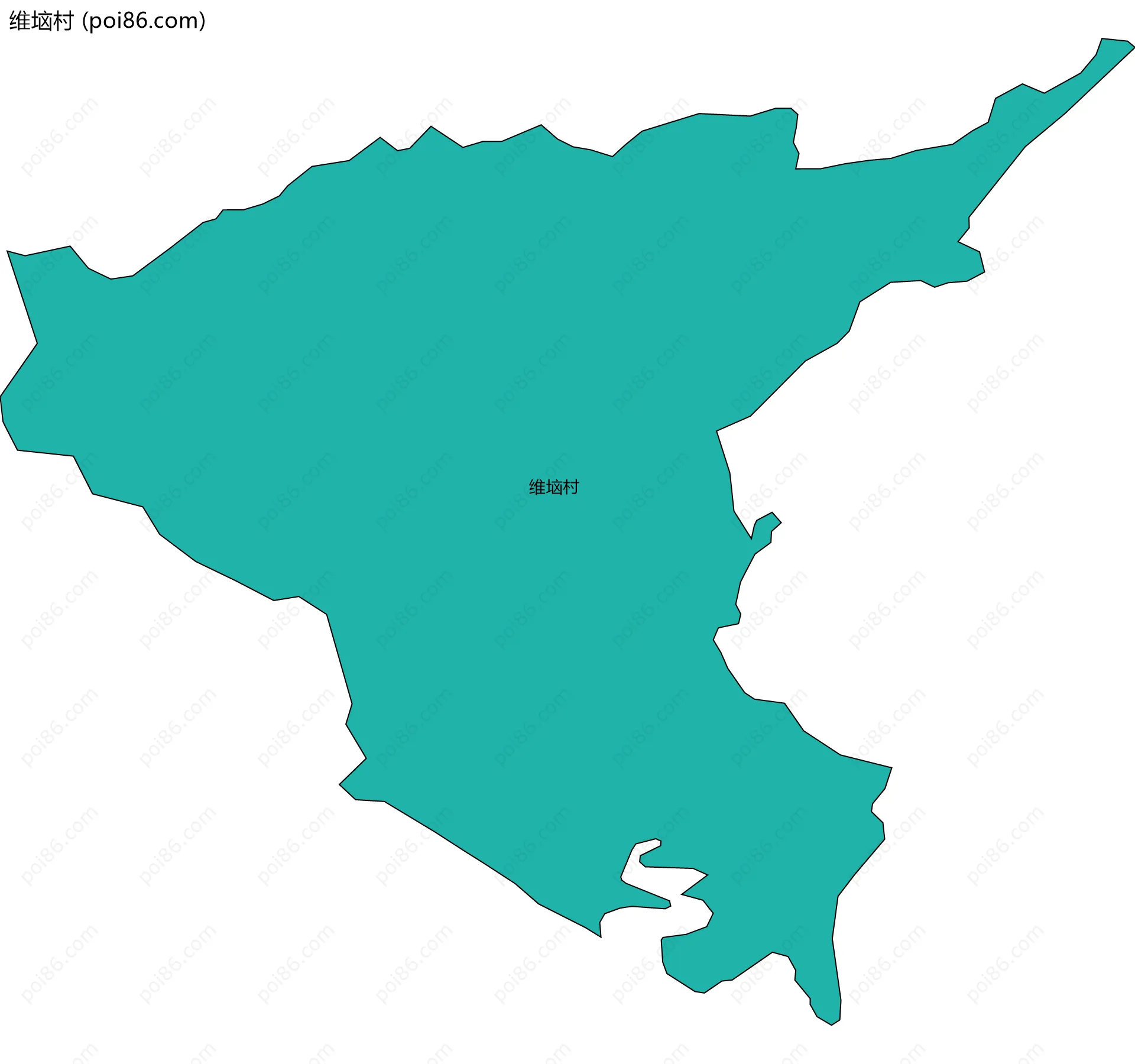 维垴村边界地图