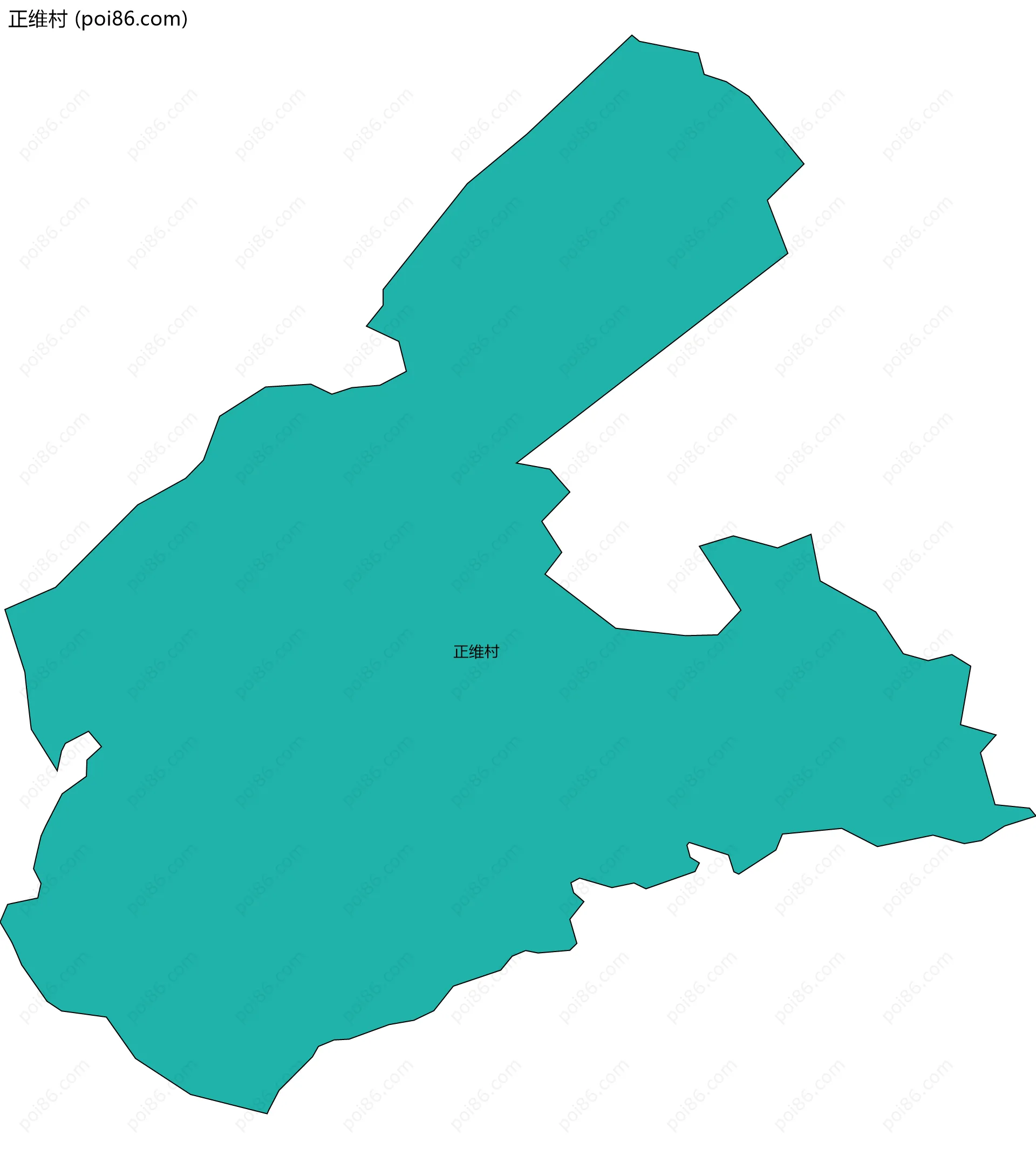 正维村边界地图