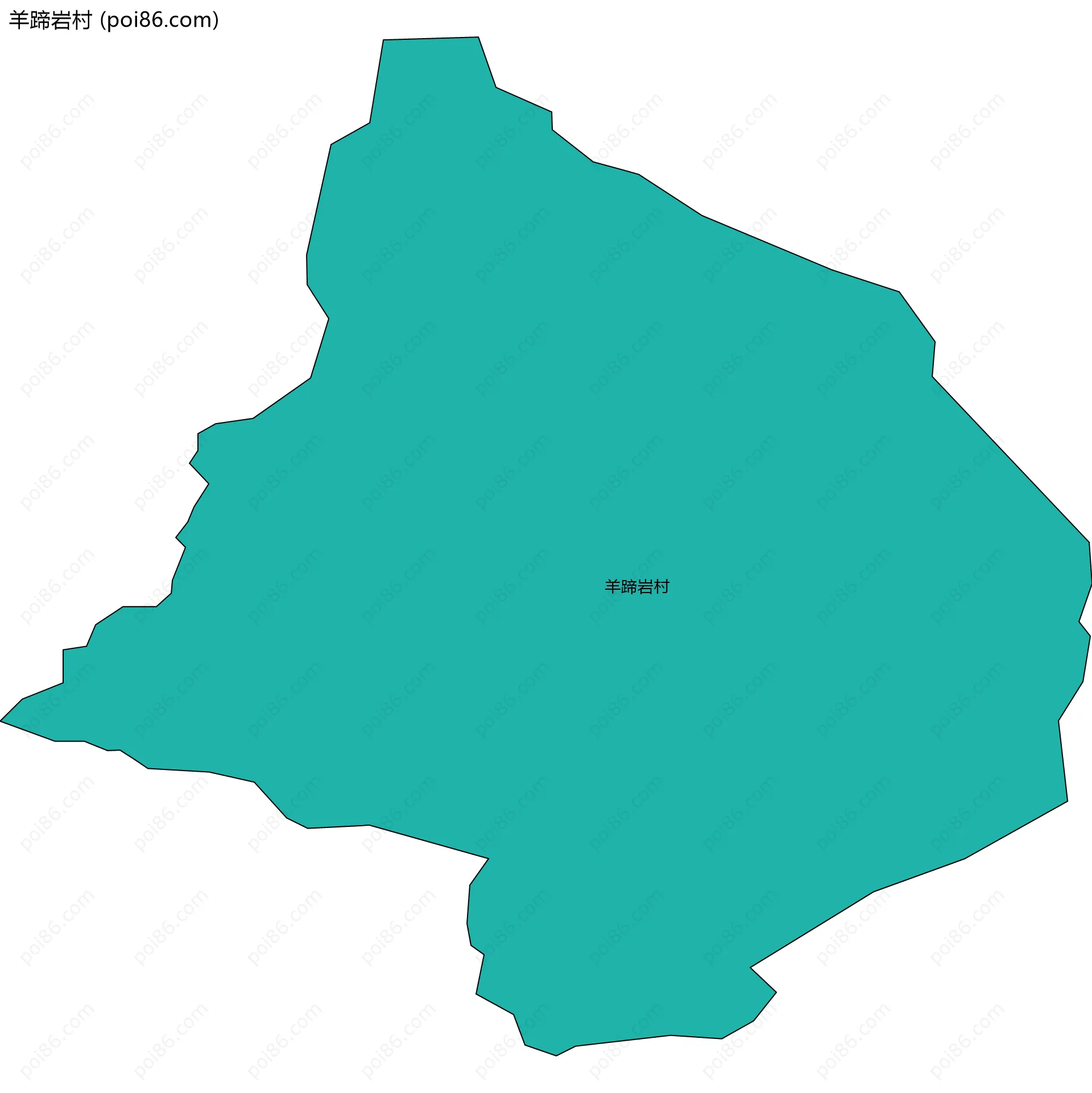 羊蹄岩村边界地图