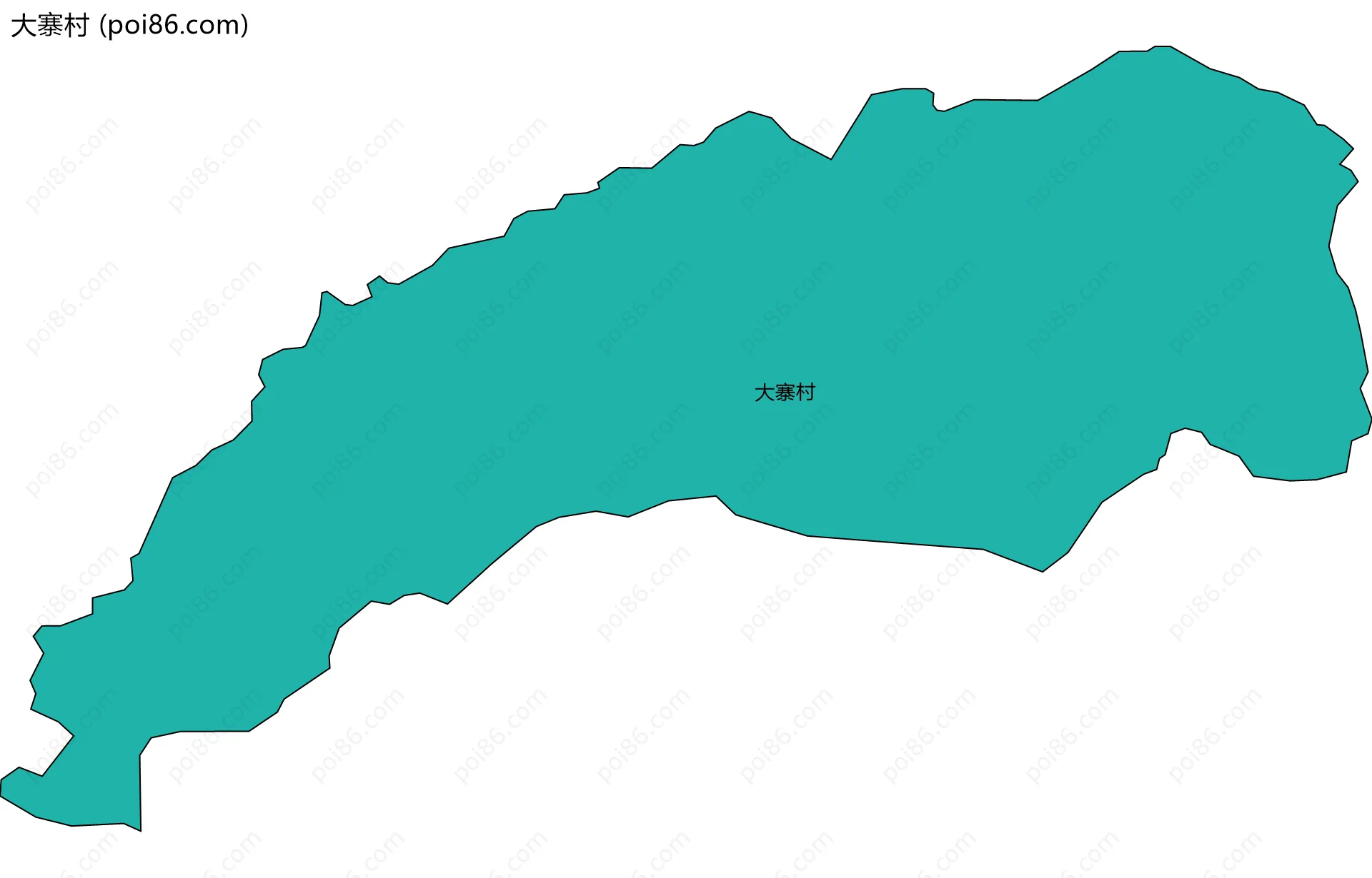 大寨村边界地图