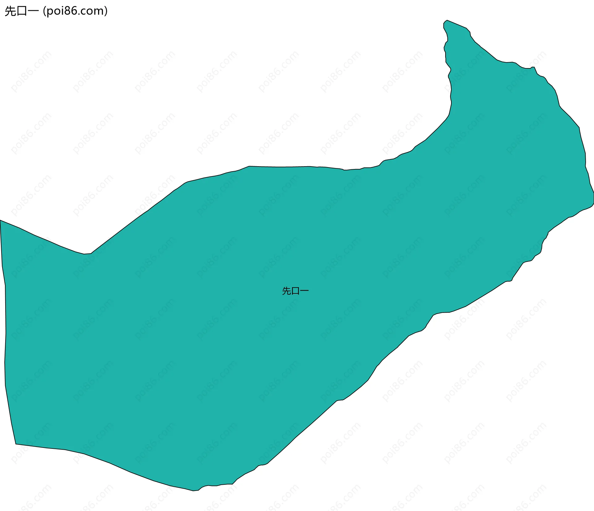 先口一边界地图