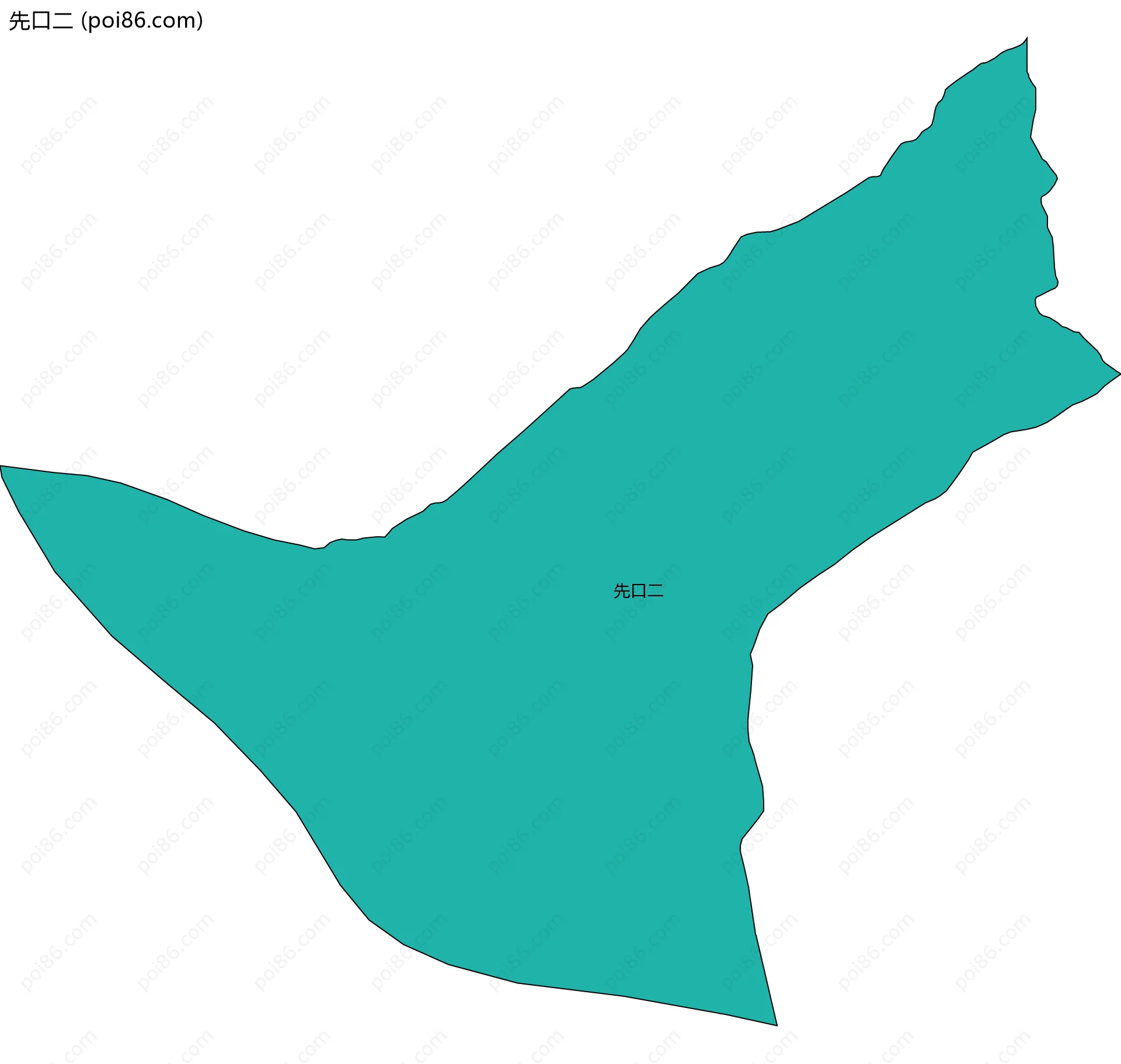 先口二边界地图