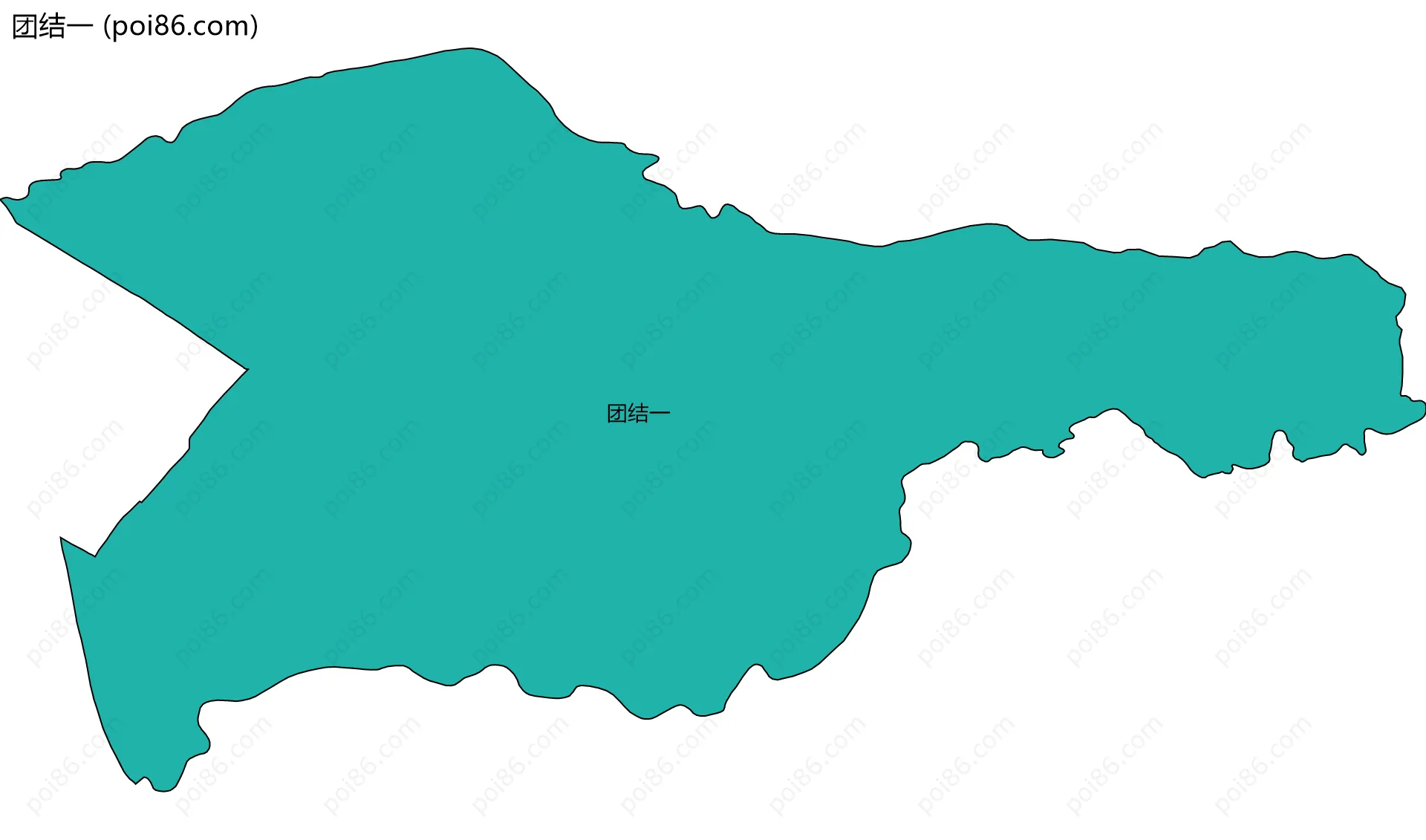 团结一边界地图