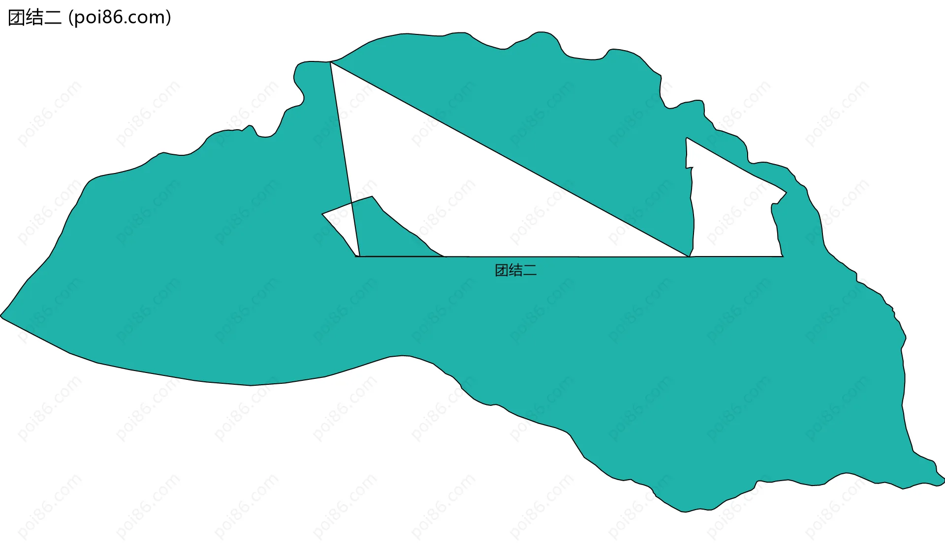 团结二边界地图