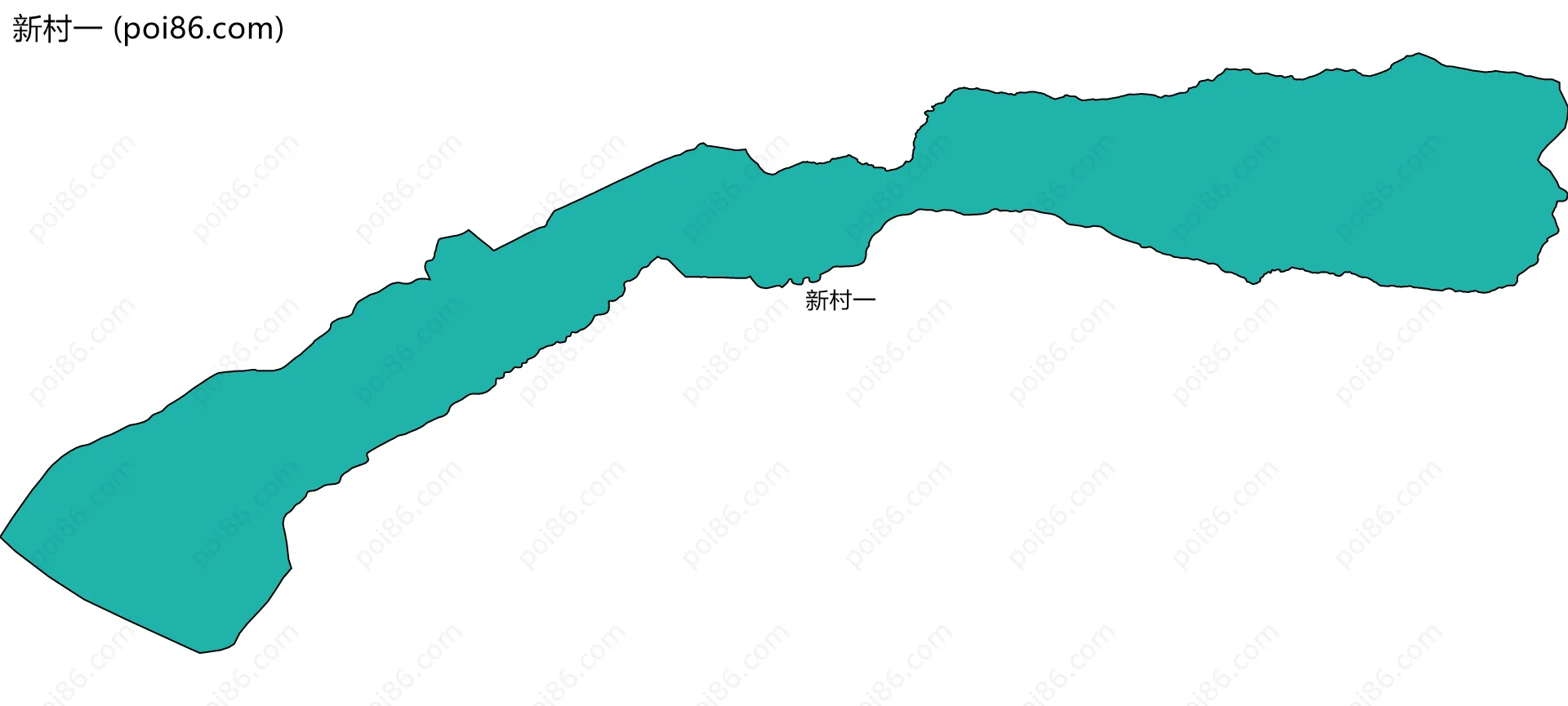 新村一边界地图