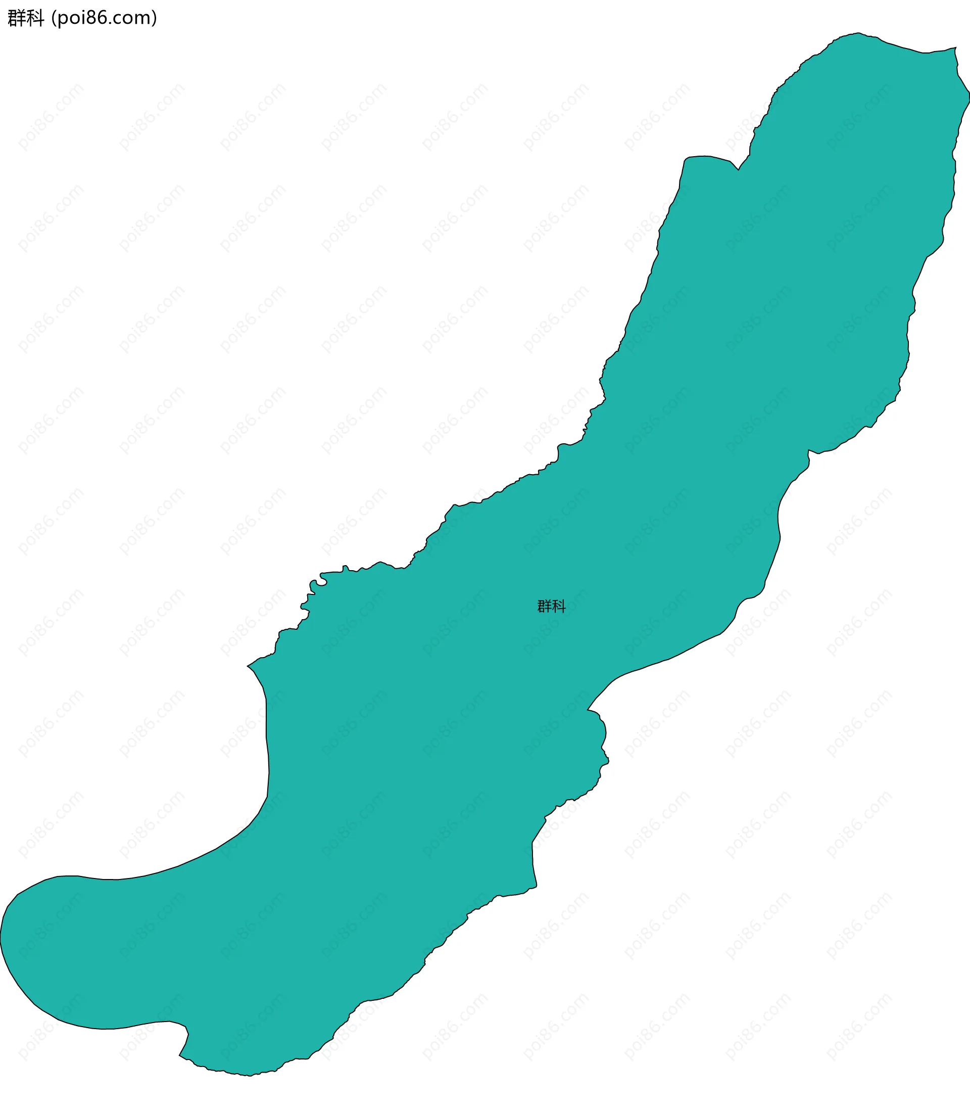 群科边界地图