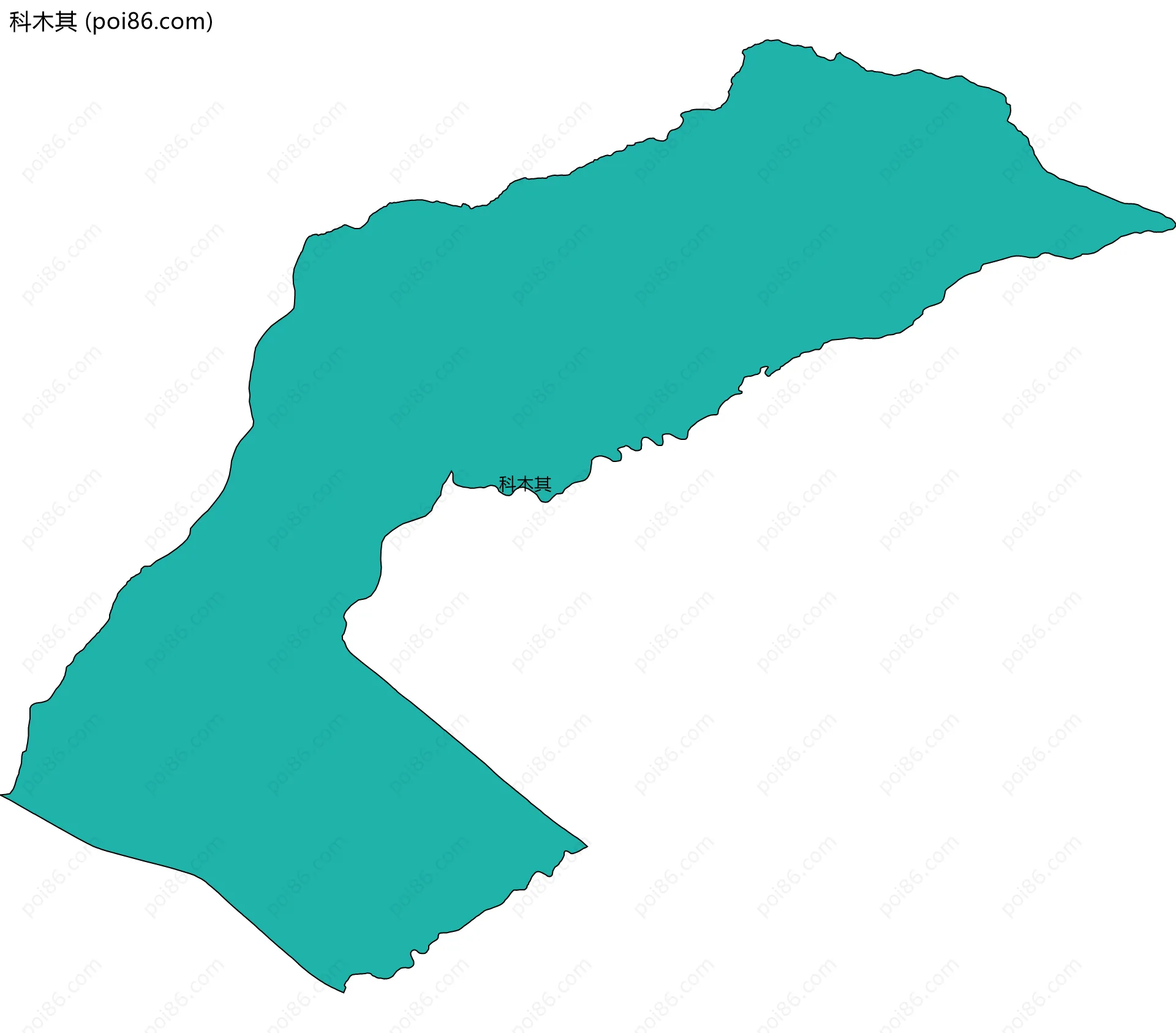 科木其边界地图