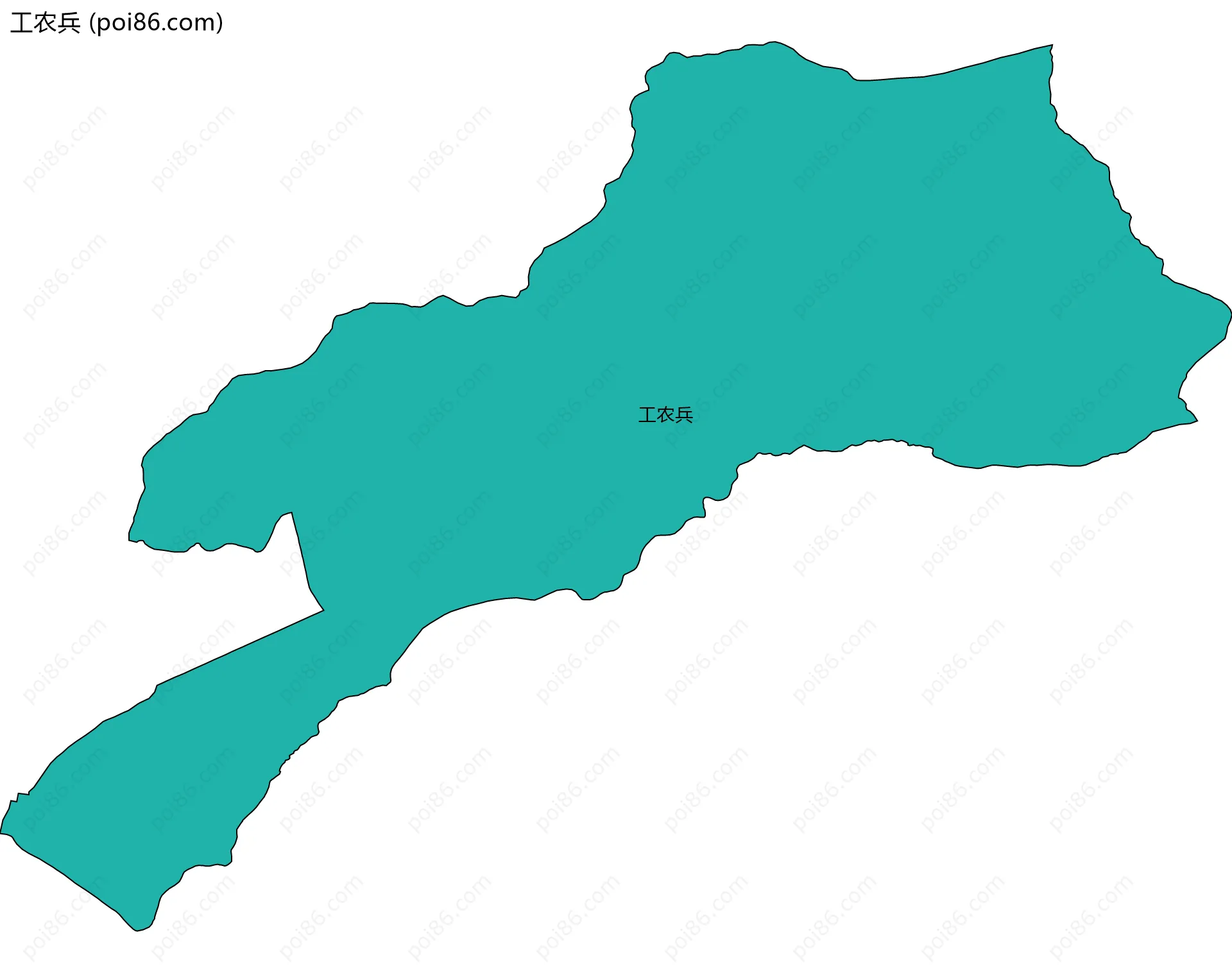 工农兵边界地图