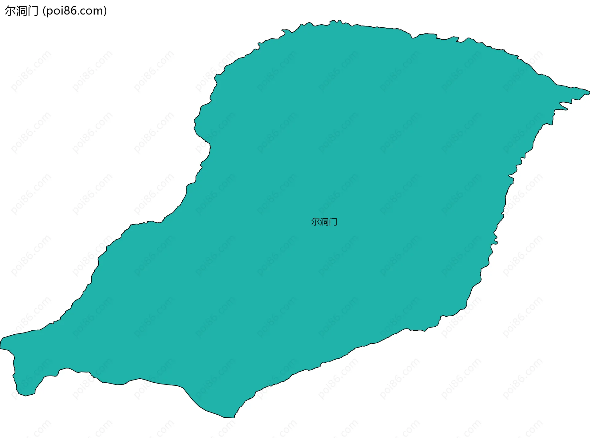 尔洞门边界地图