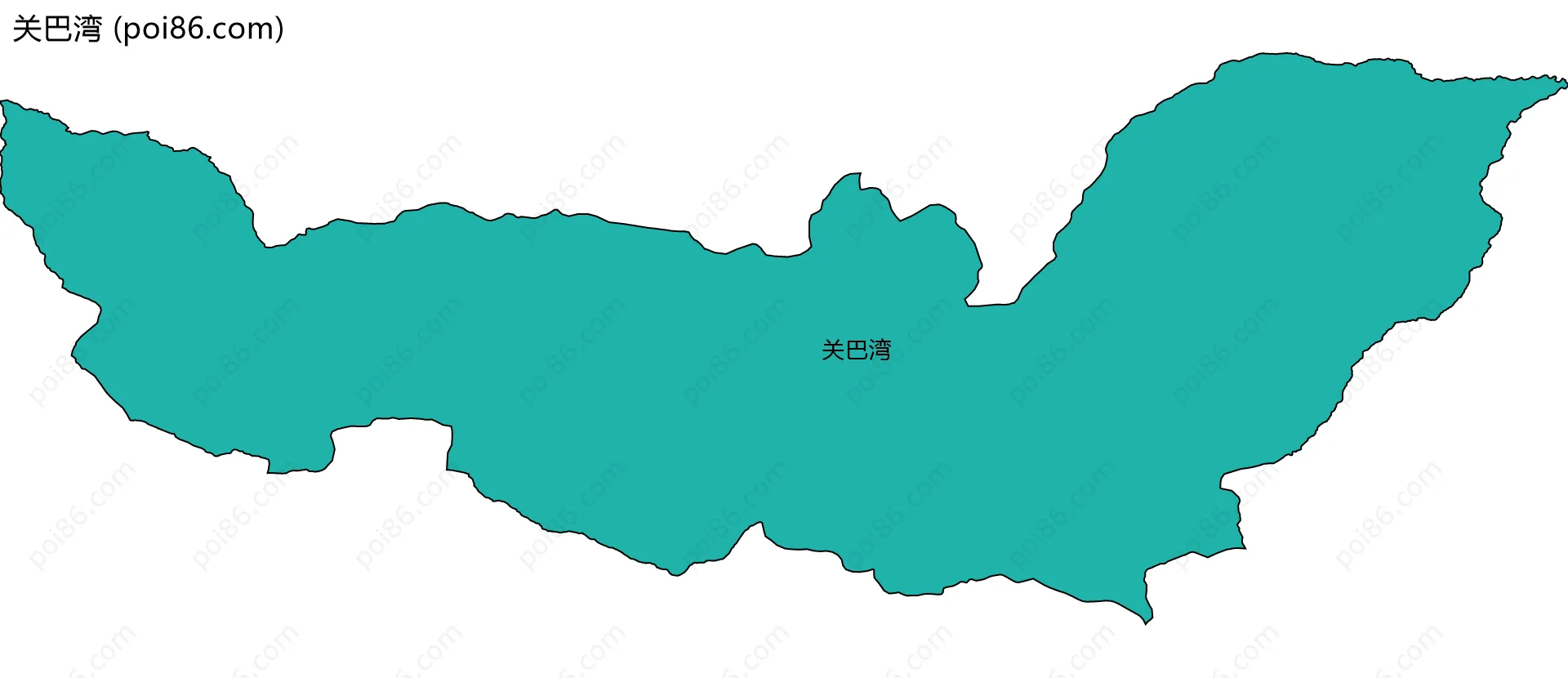 关巴湾边界地图