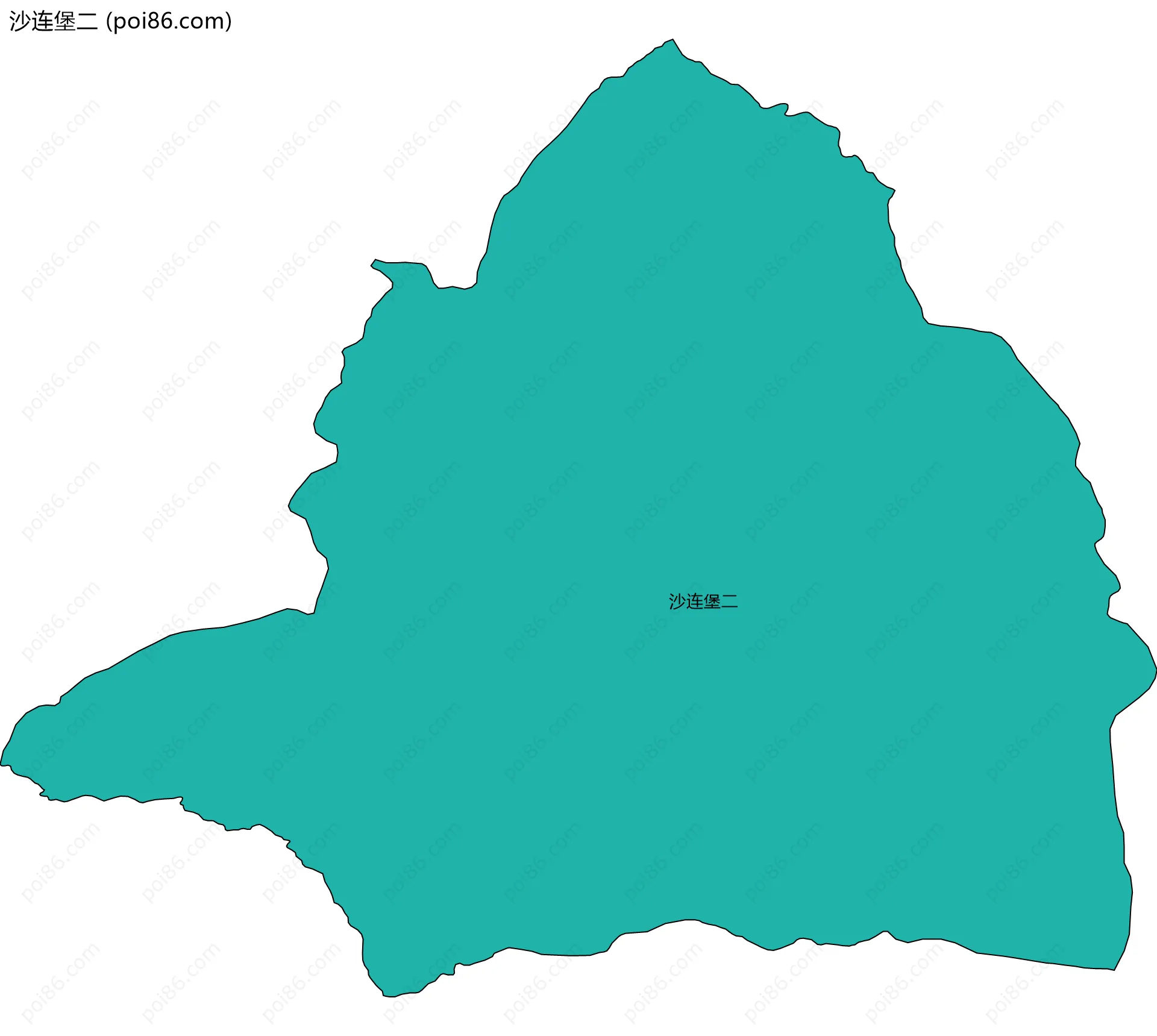 沙连堡二边界地图