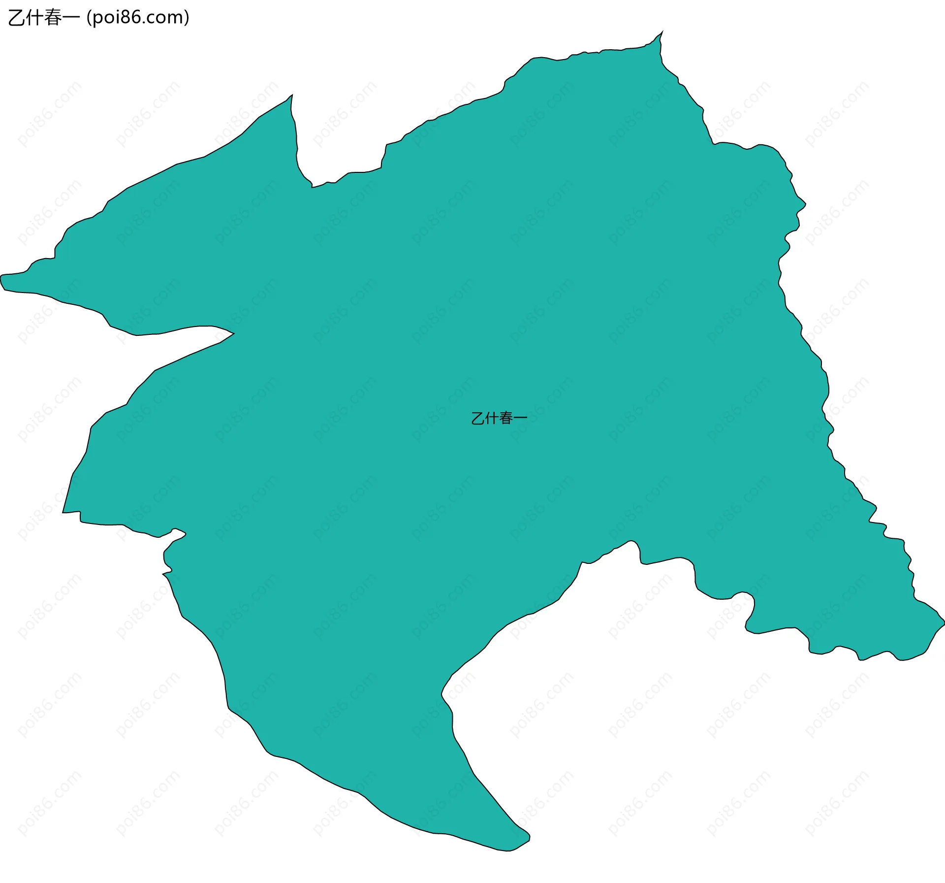 乙什春一边界地图