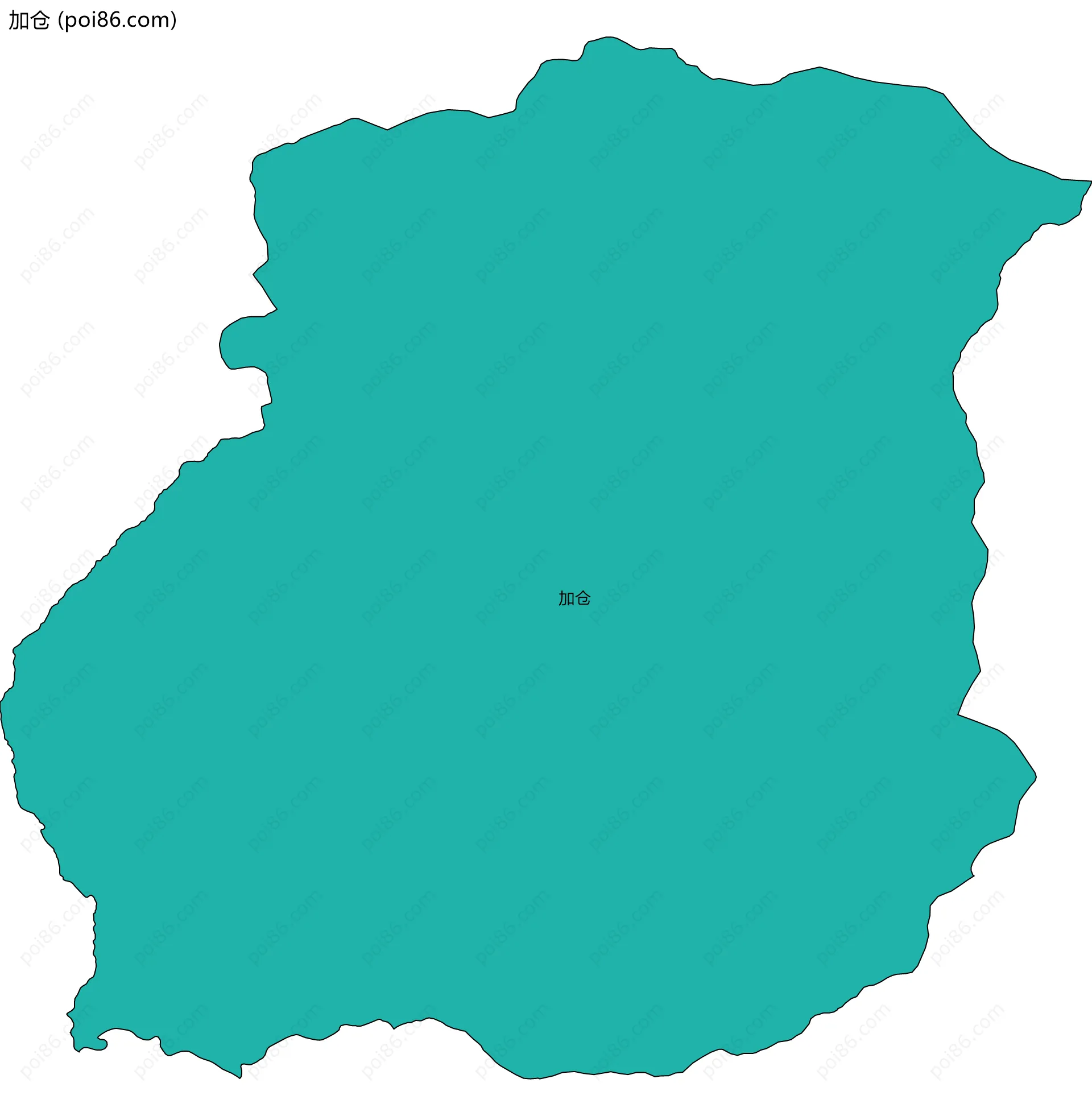 加仓边界地图