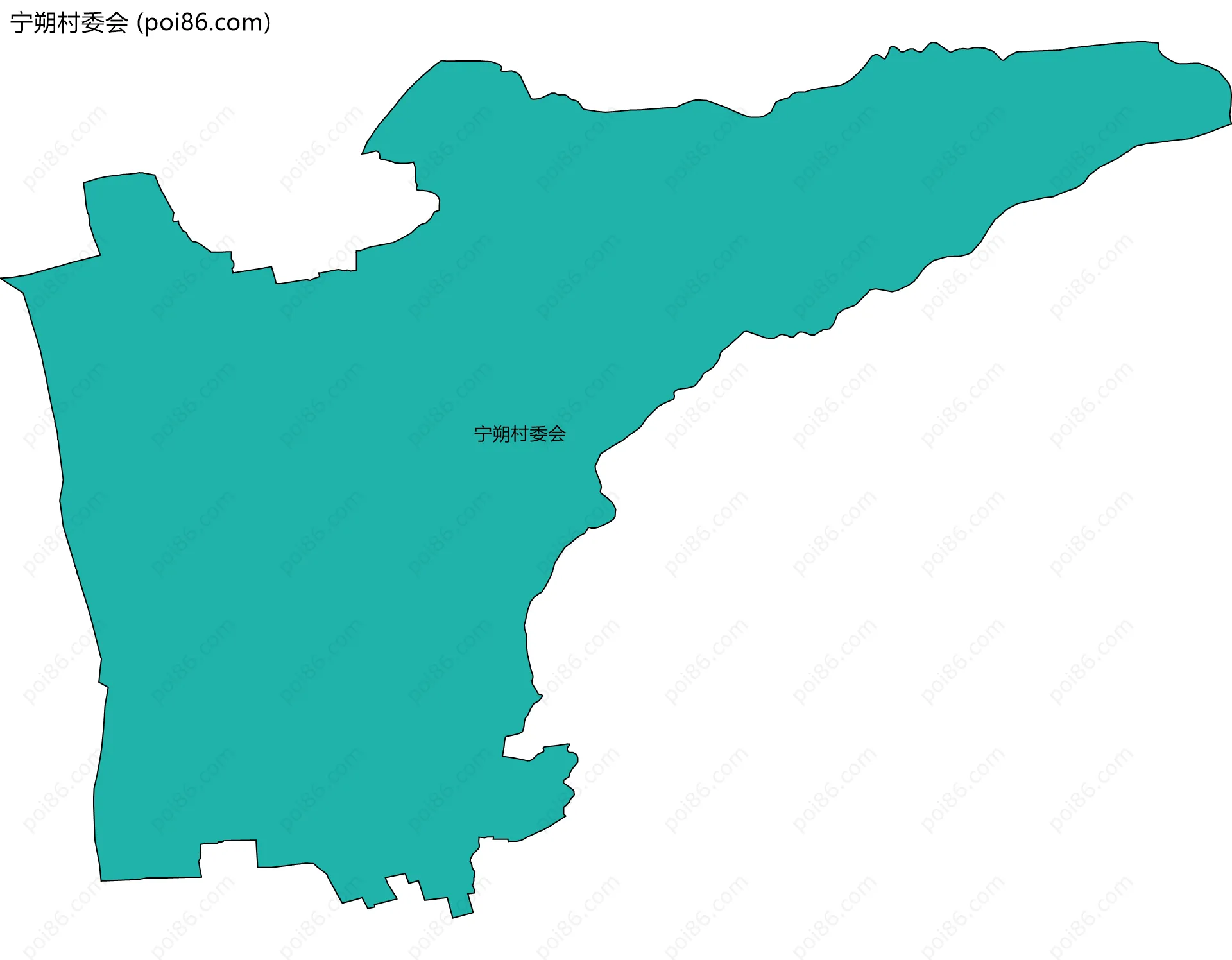 宁朔村委会边界地图
