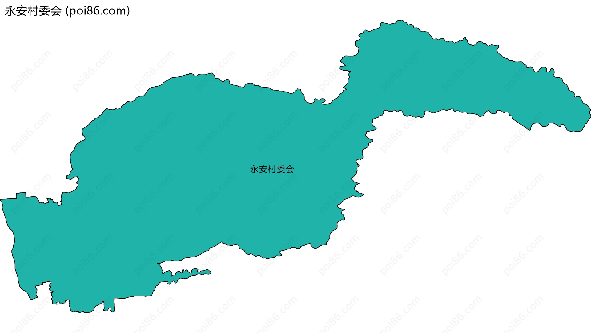 永安村委会边界地图