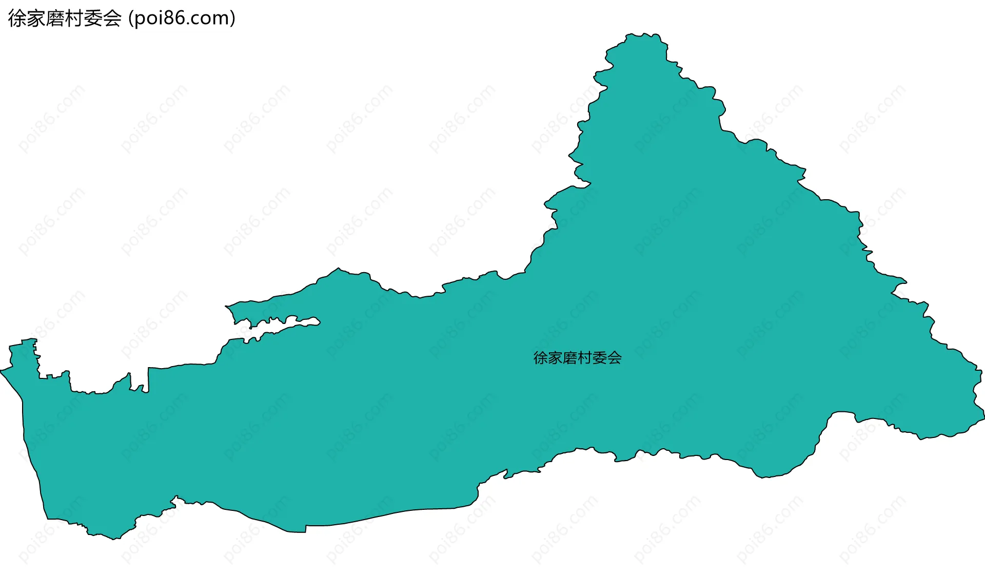 徐家磨村委会边界地图
