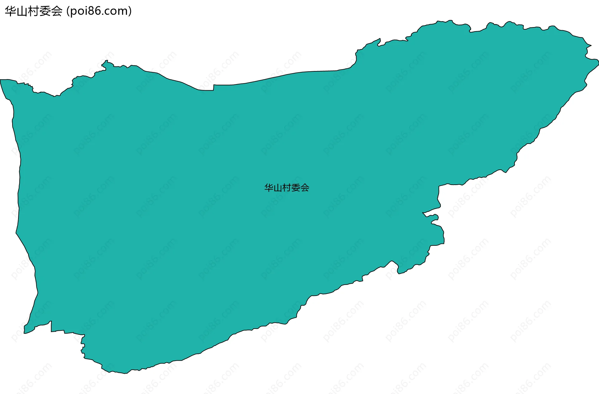 华山村委会边界地图