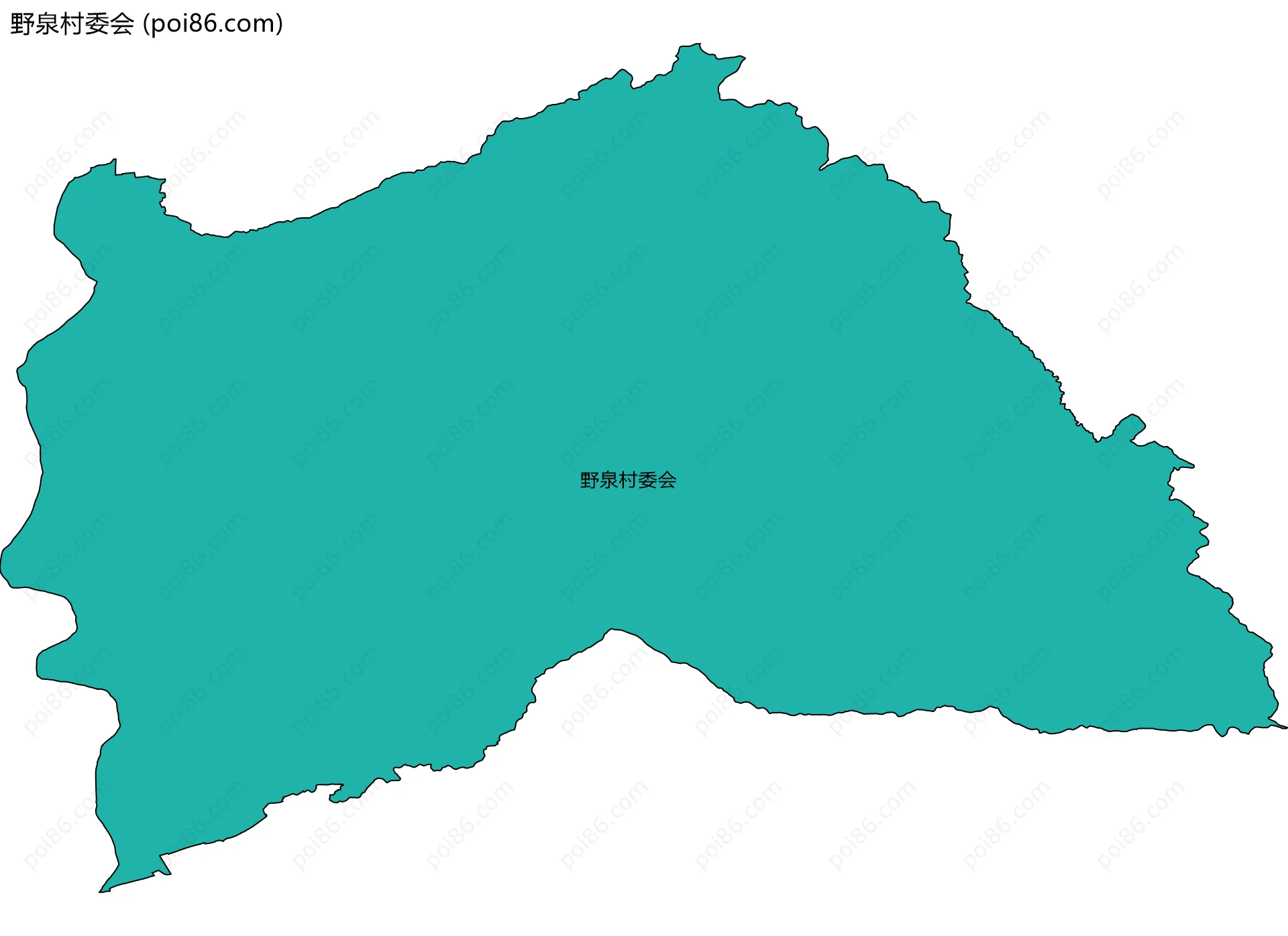 野泉村委会边界地图