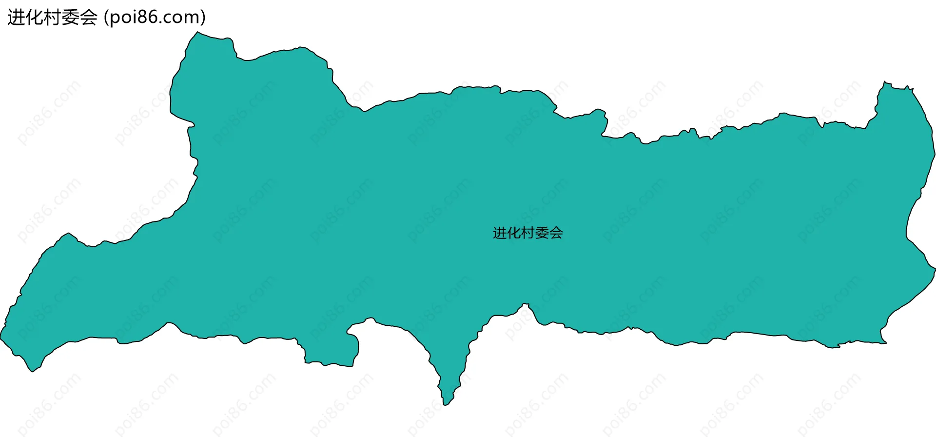 进化村委会边界地图