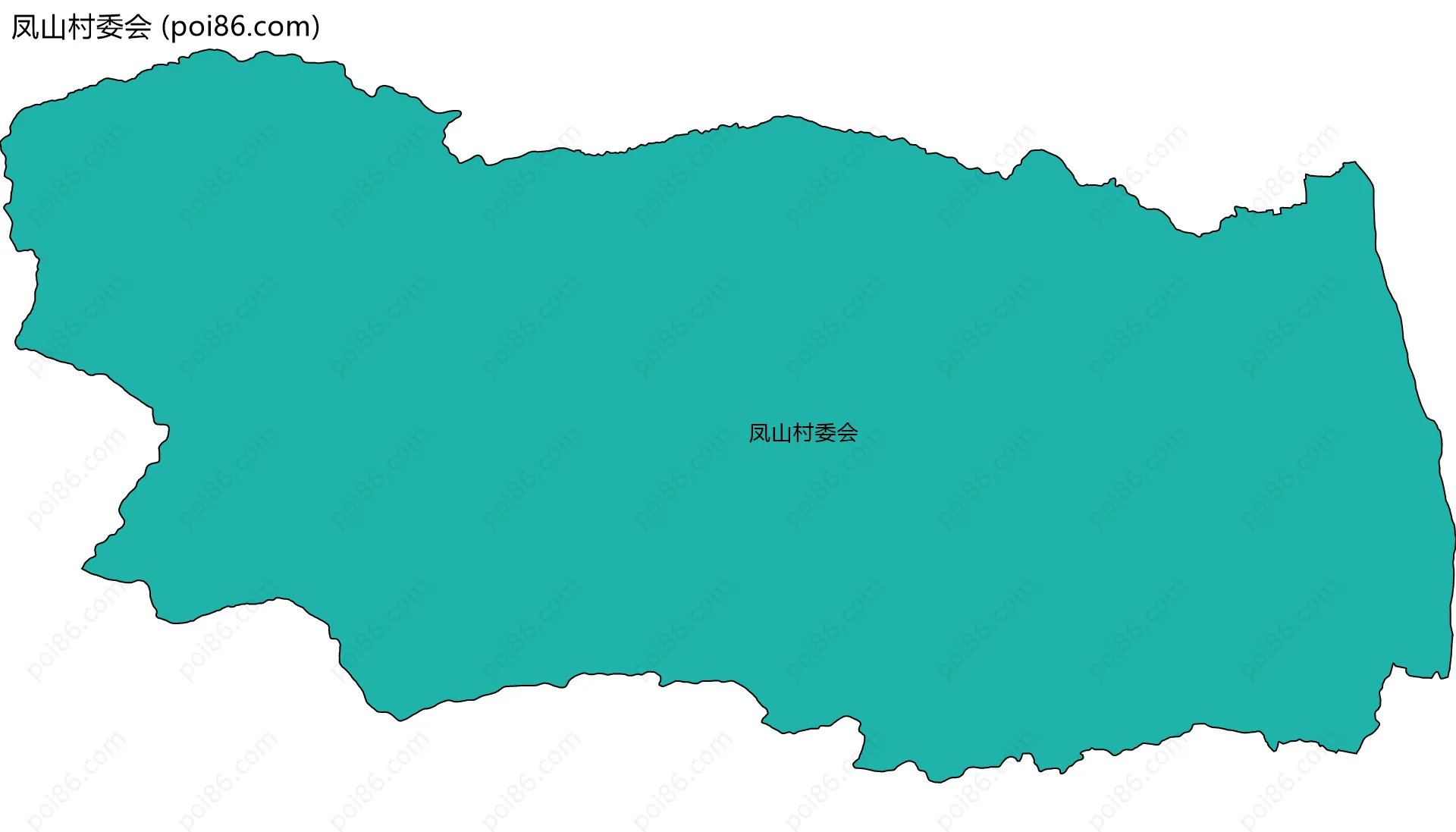 凤山村委会边界地图