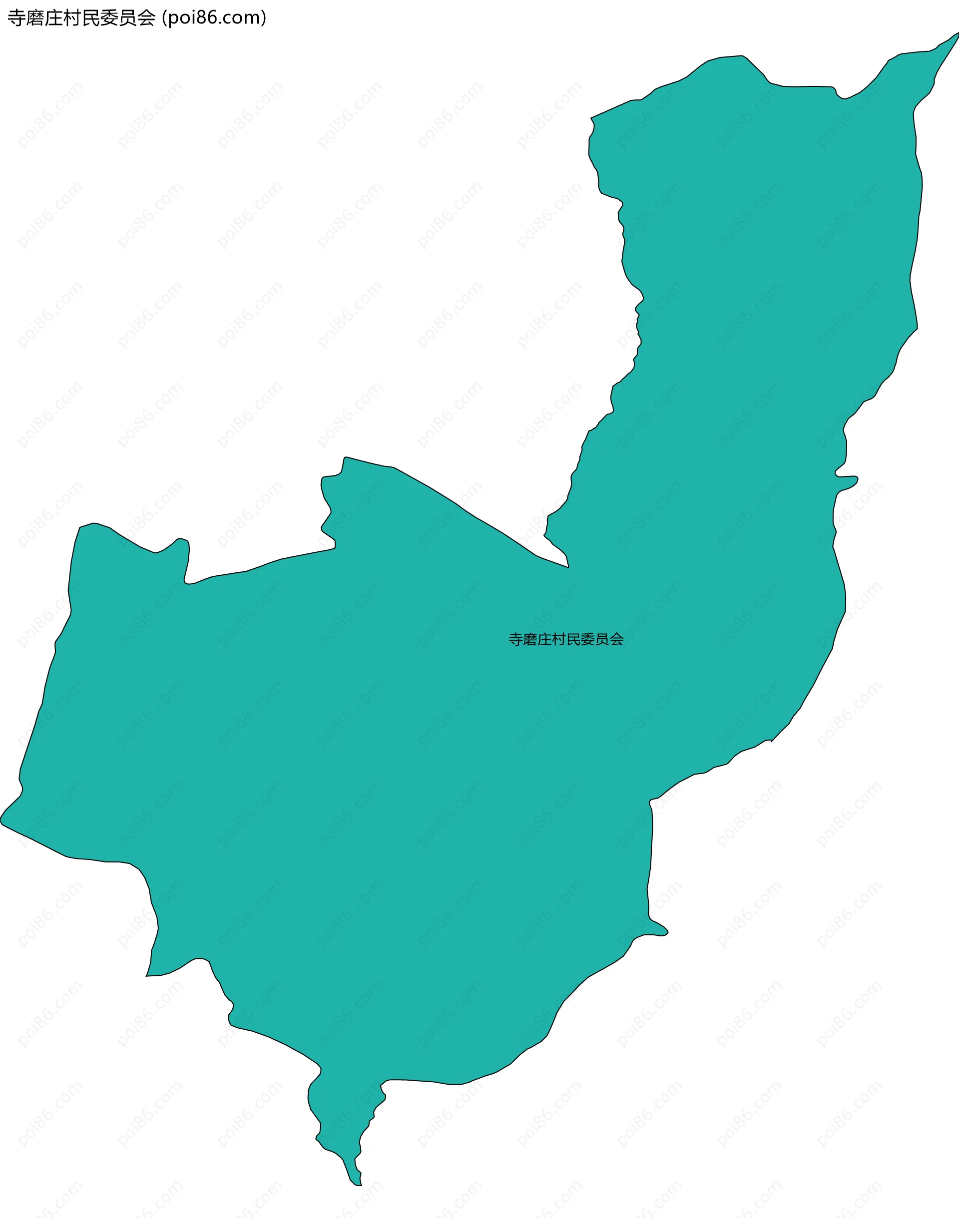 寺磨庄村民委员会边界地图