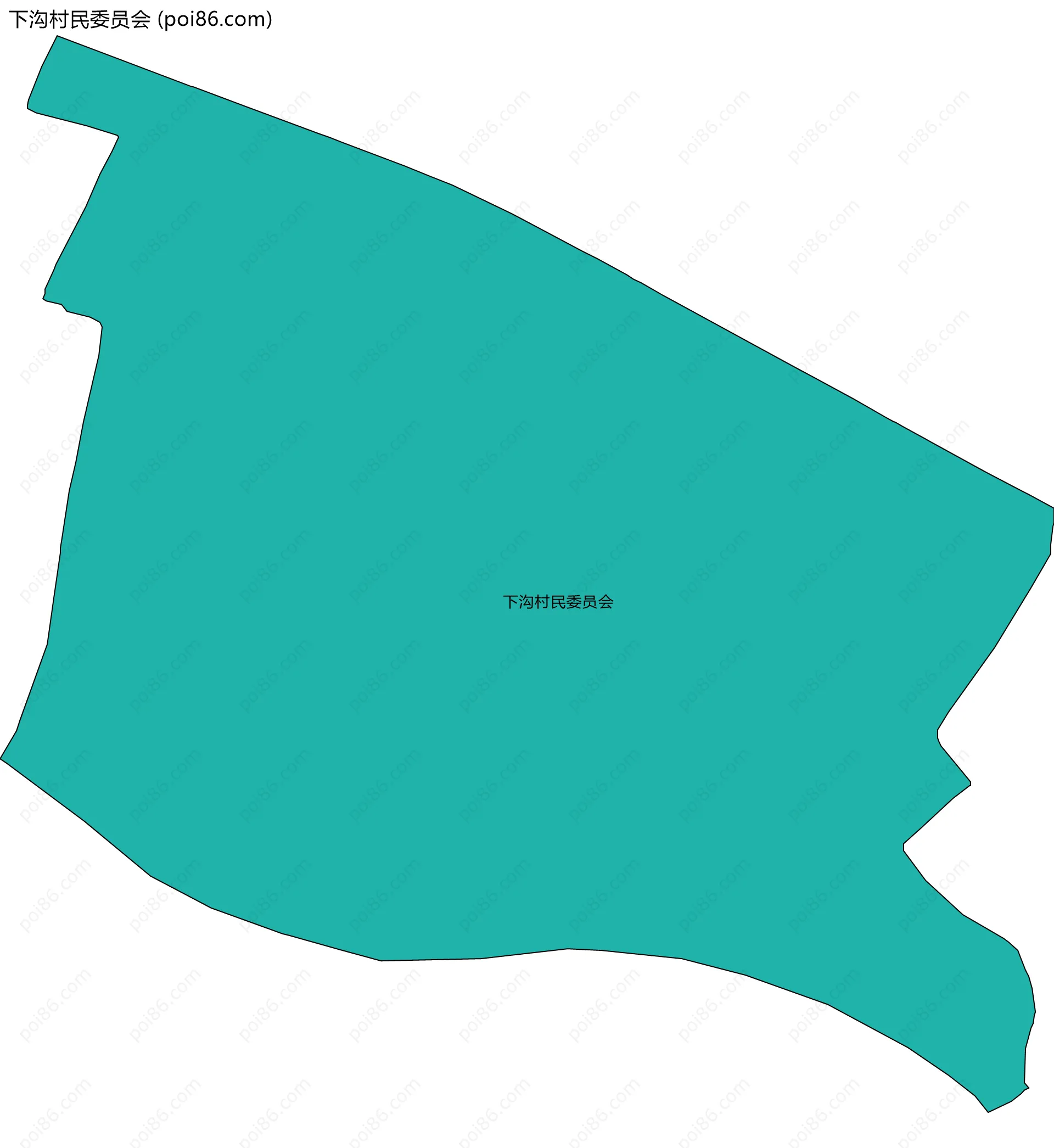 下沟村民委员会边界地图