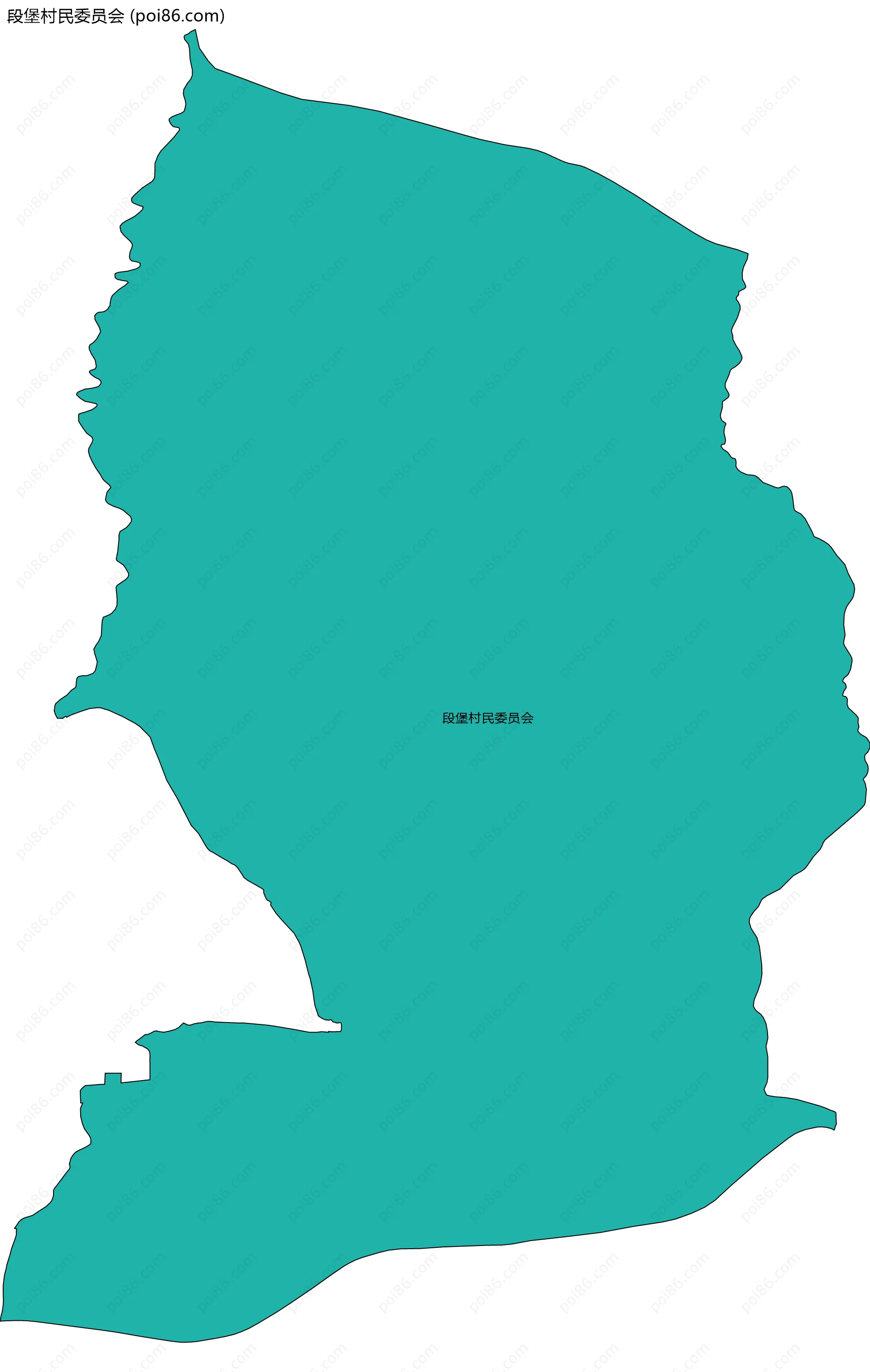 段堡村民委员会边界地图