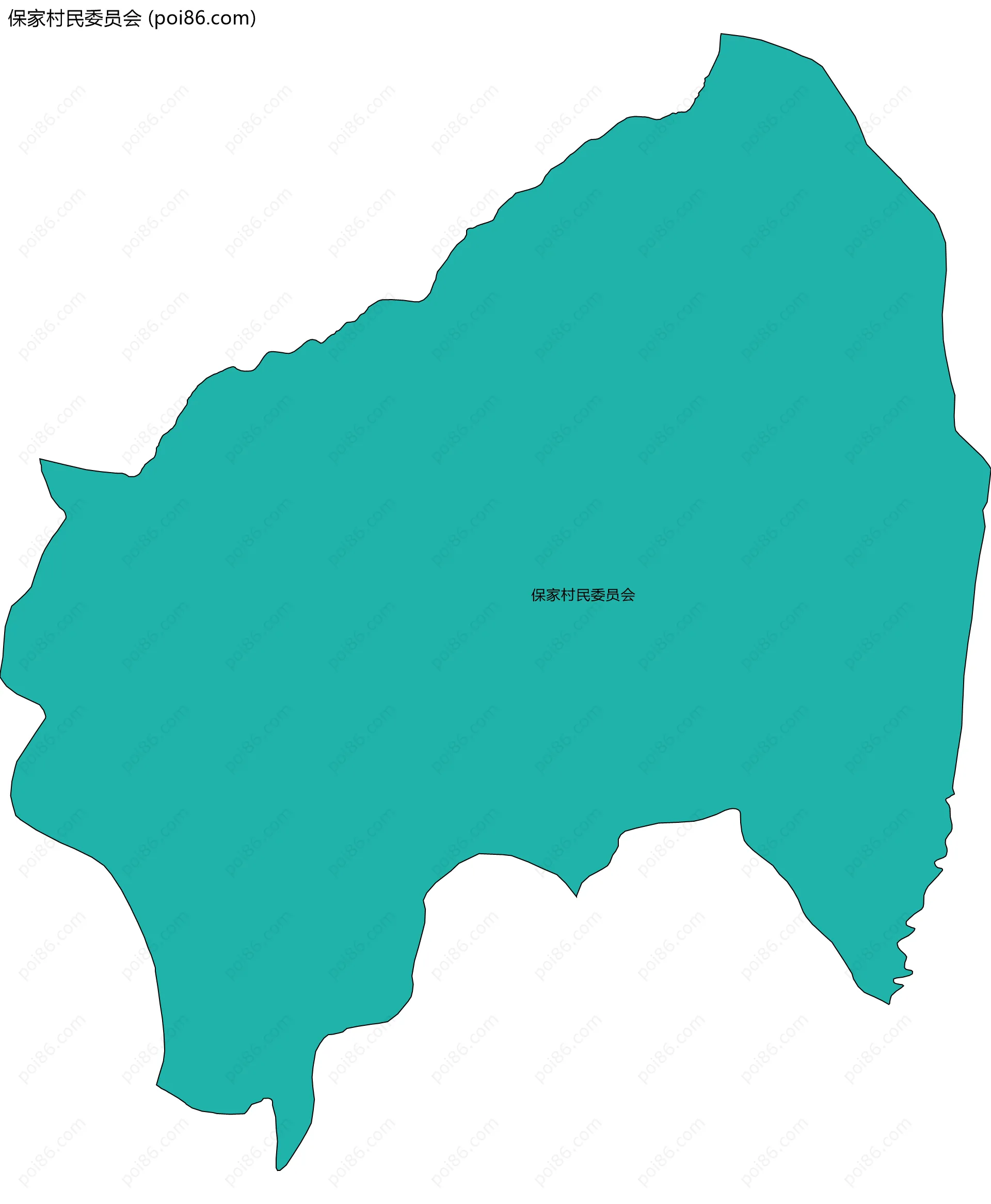 保家村民委员会边界地图