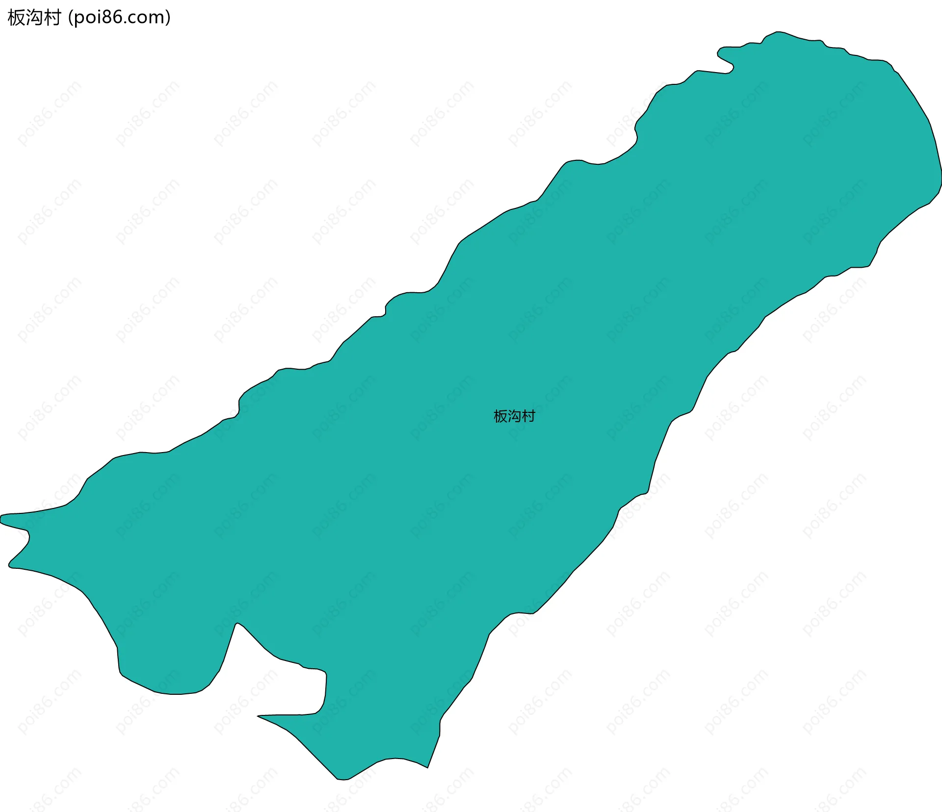 板沟村边界地图