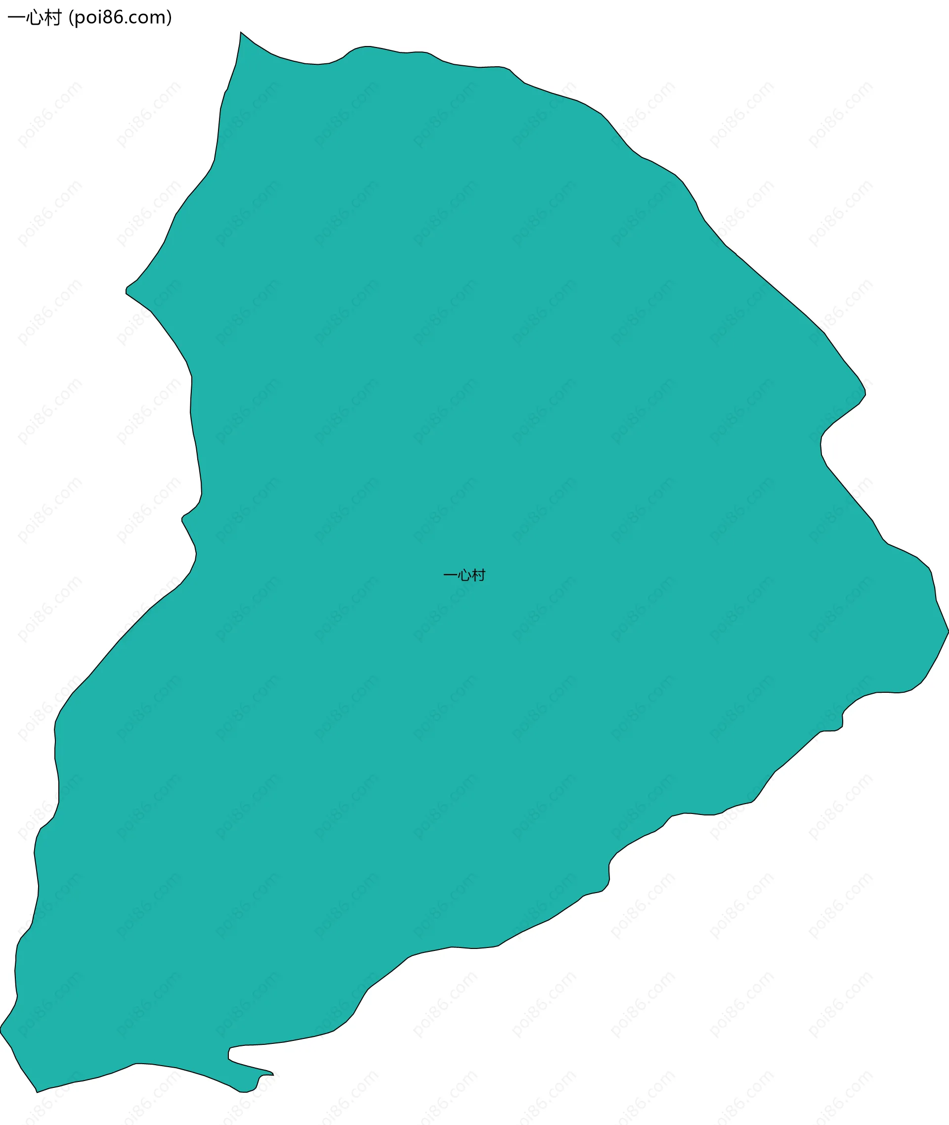一心村边界地图