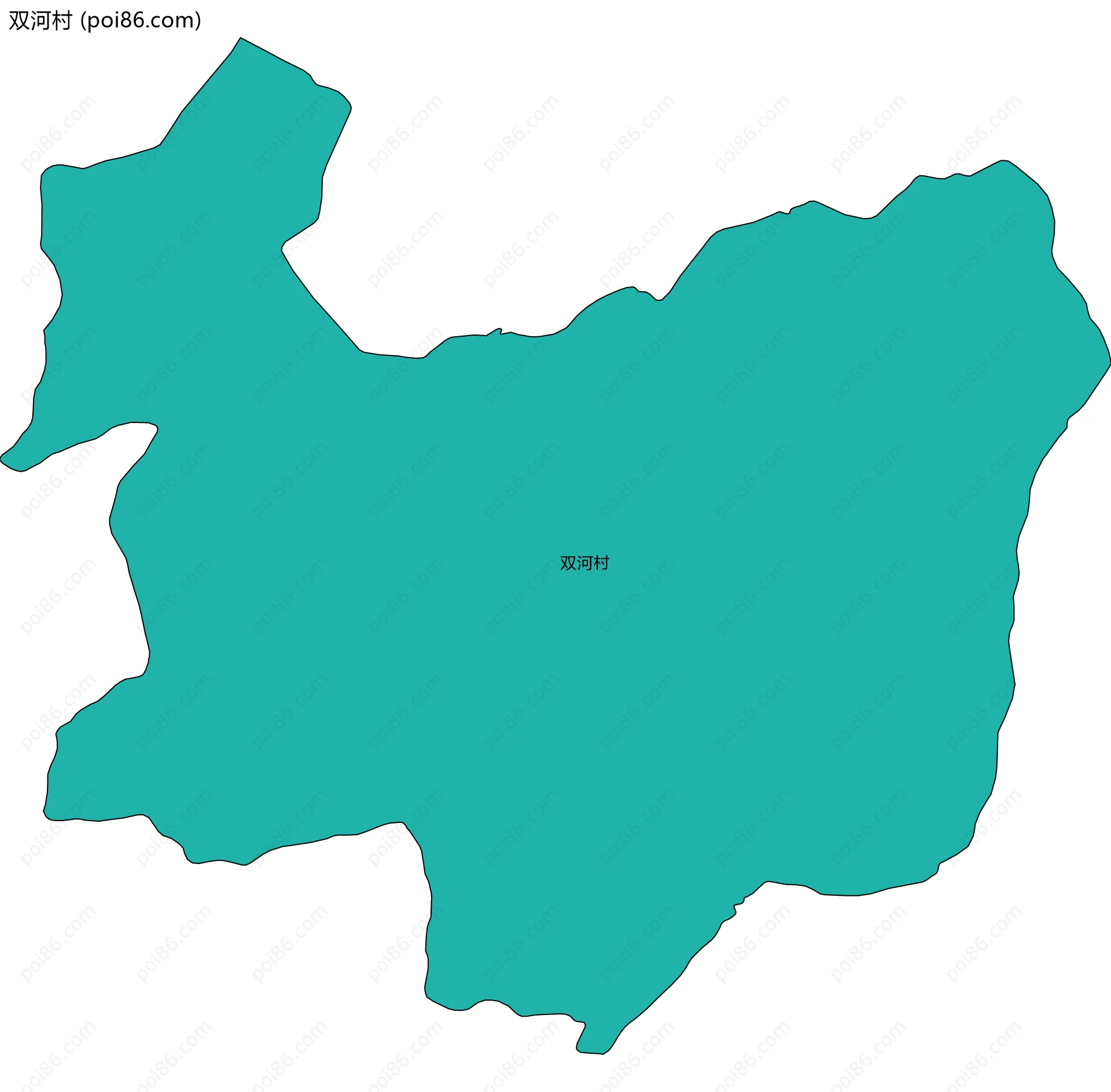 双河村边界地图