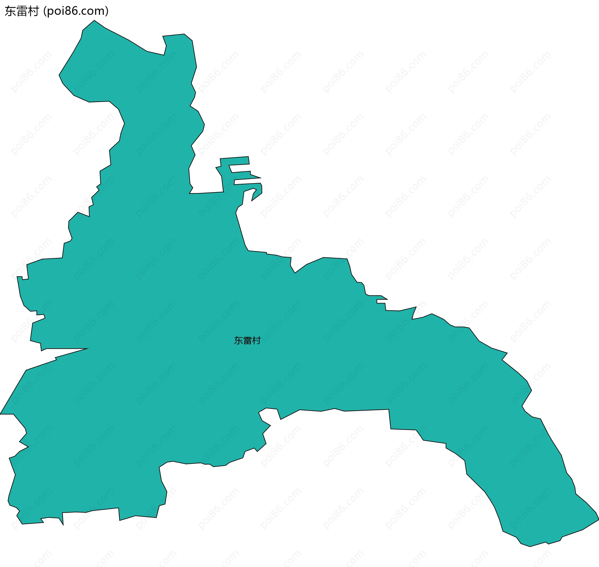 东雷村边界地图