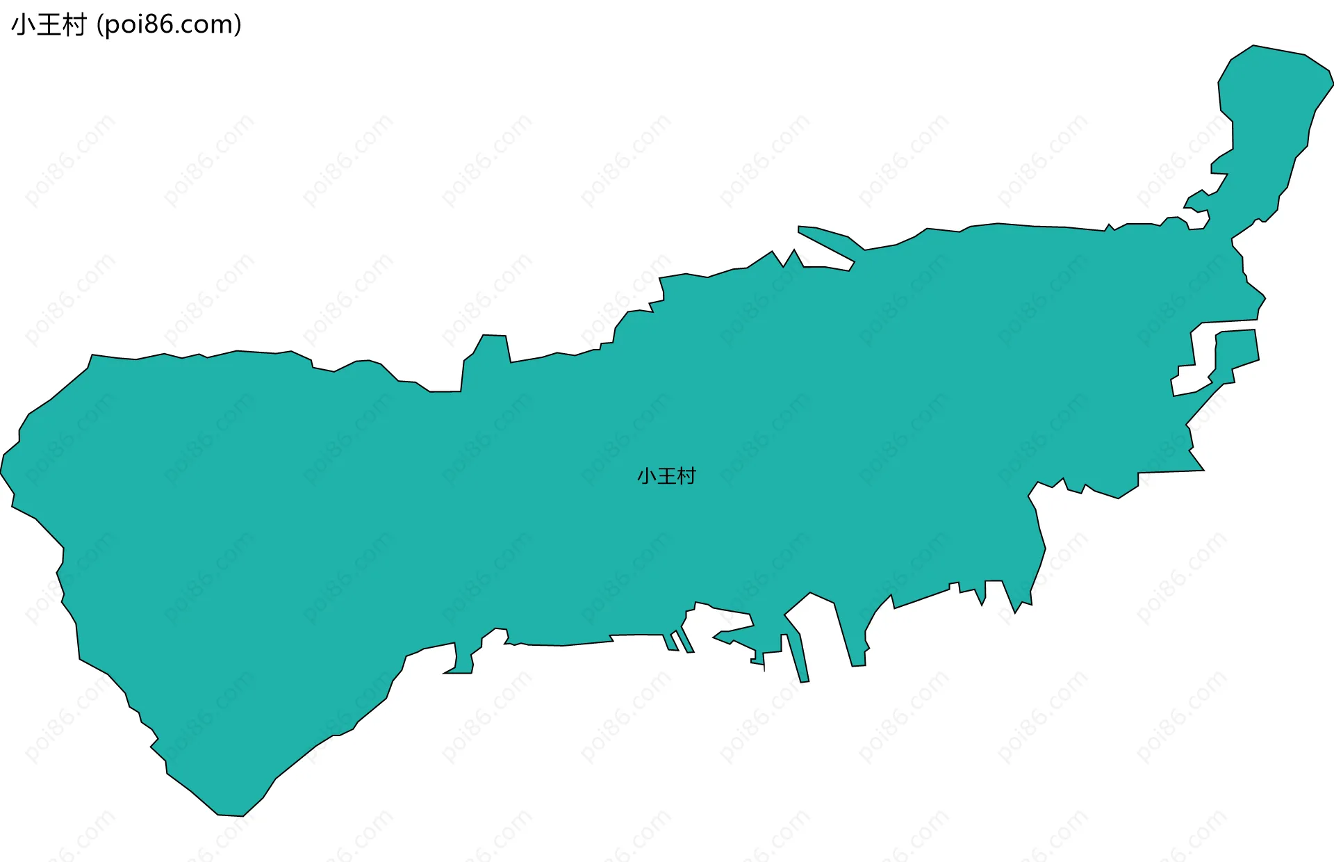 小王村边界地图