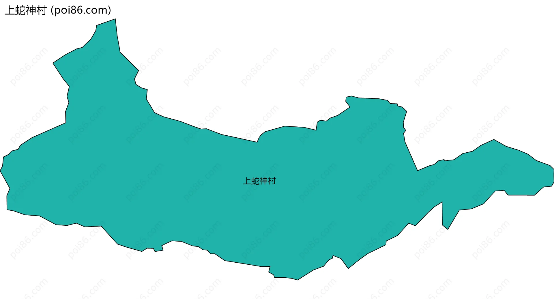 上蛇神村边界地图