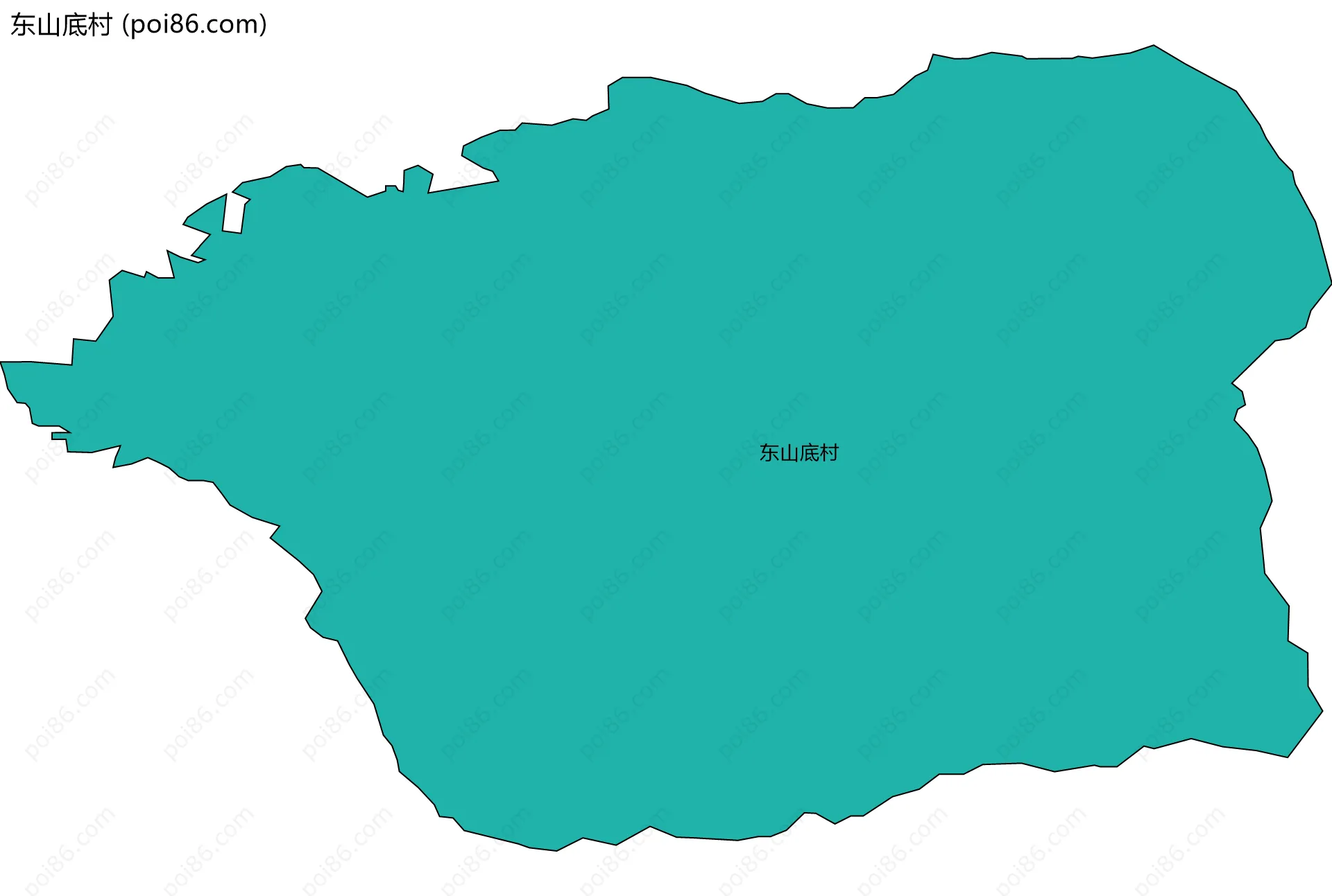东山底村边界地图