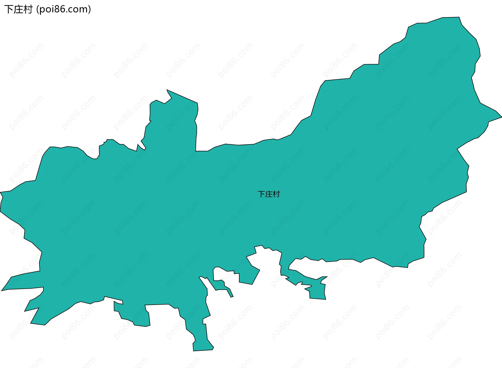 下庄村边界地图