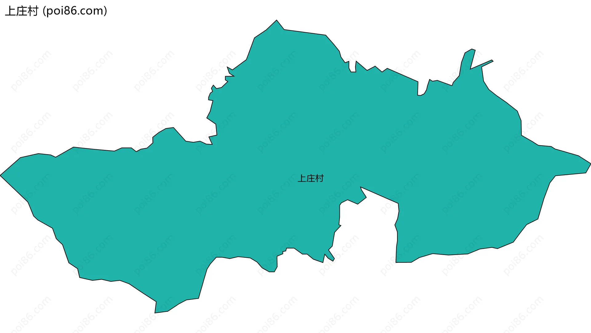 上庄村边界地图