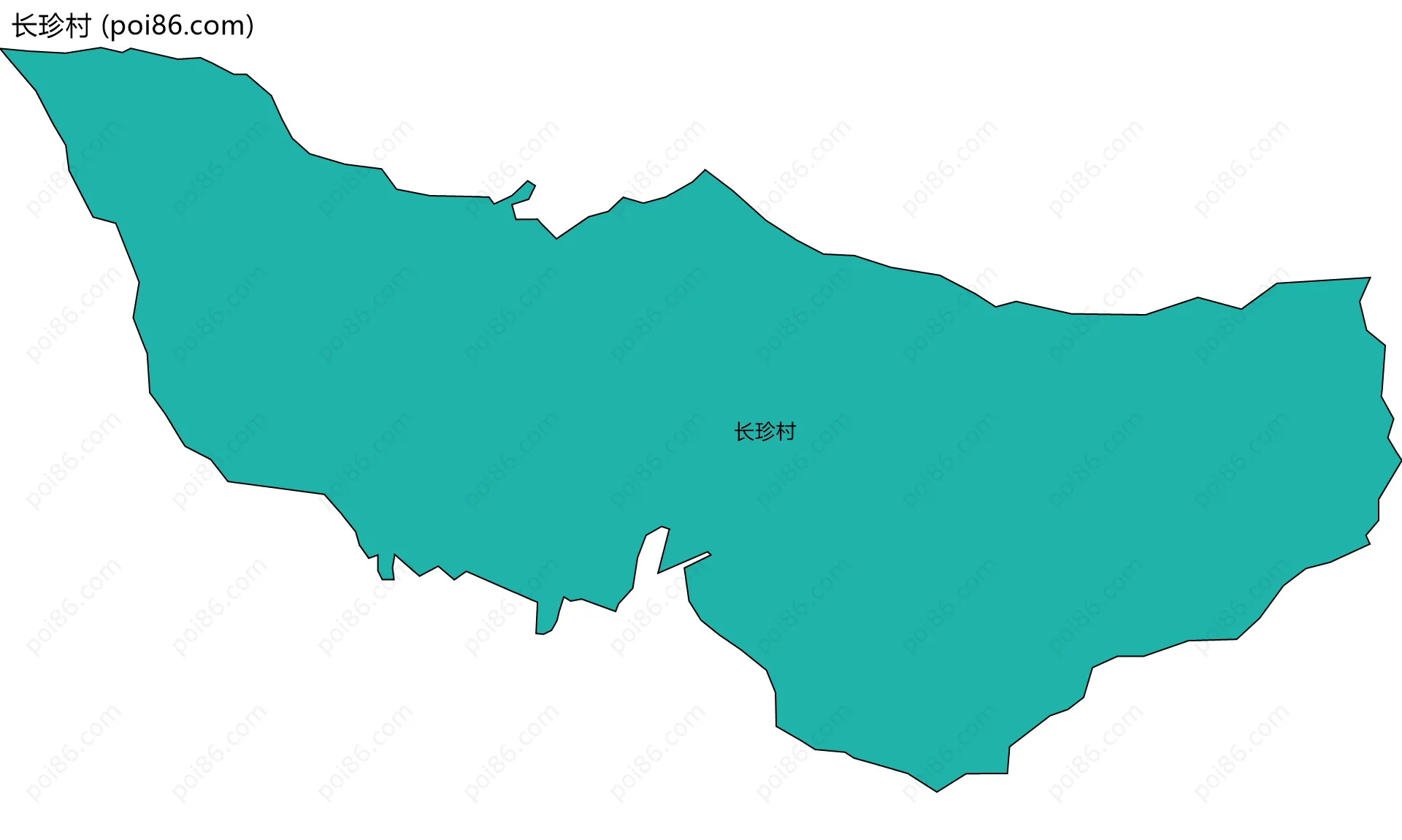 长珍村边界地图