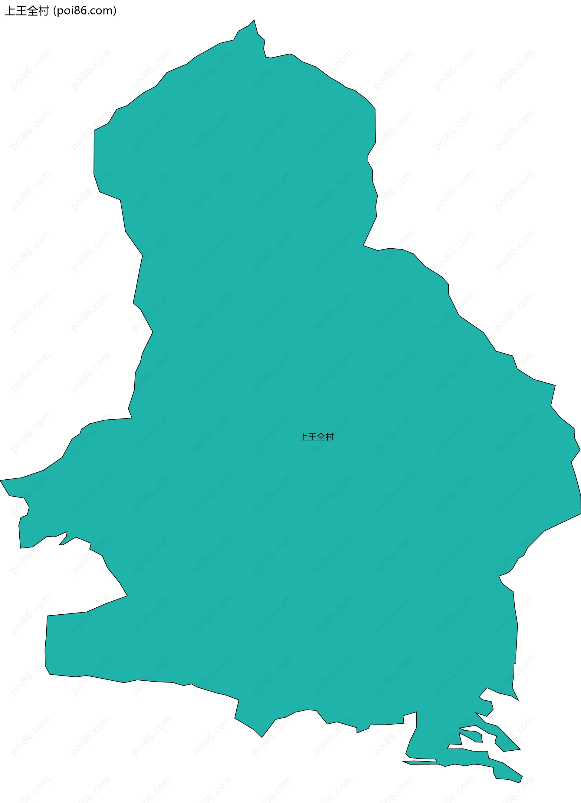 上王全村边界地图