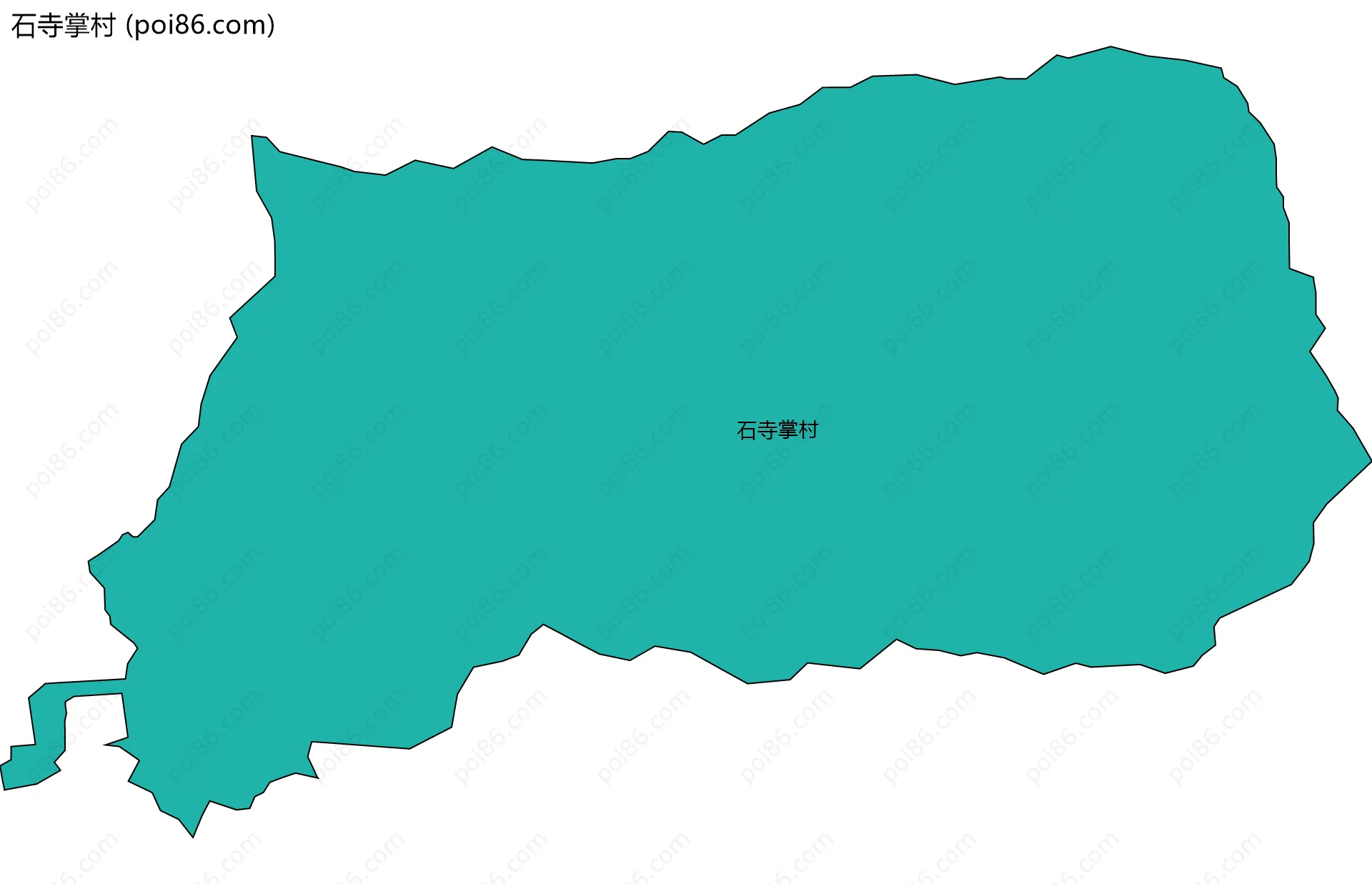 石寺掌村边界地图