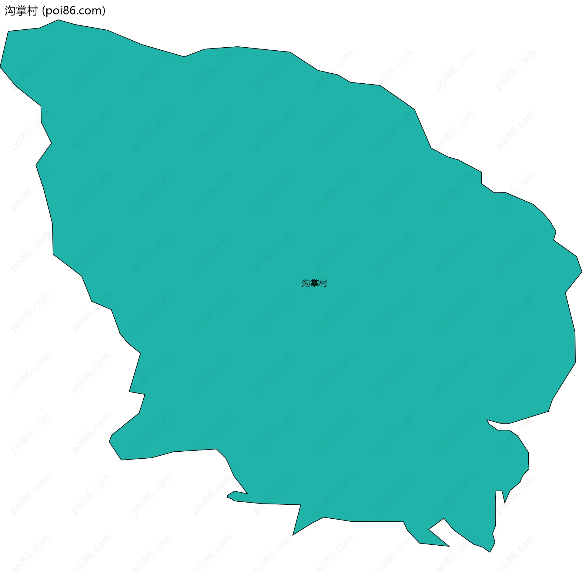 沟掌村边界地图