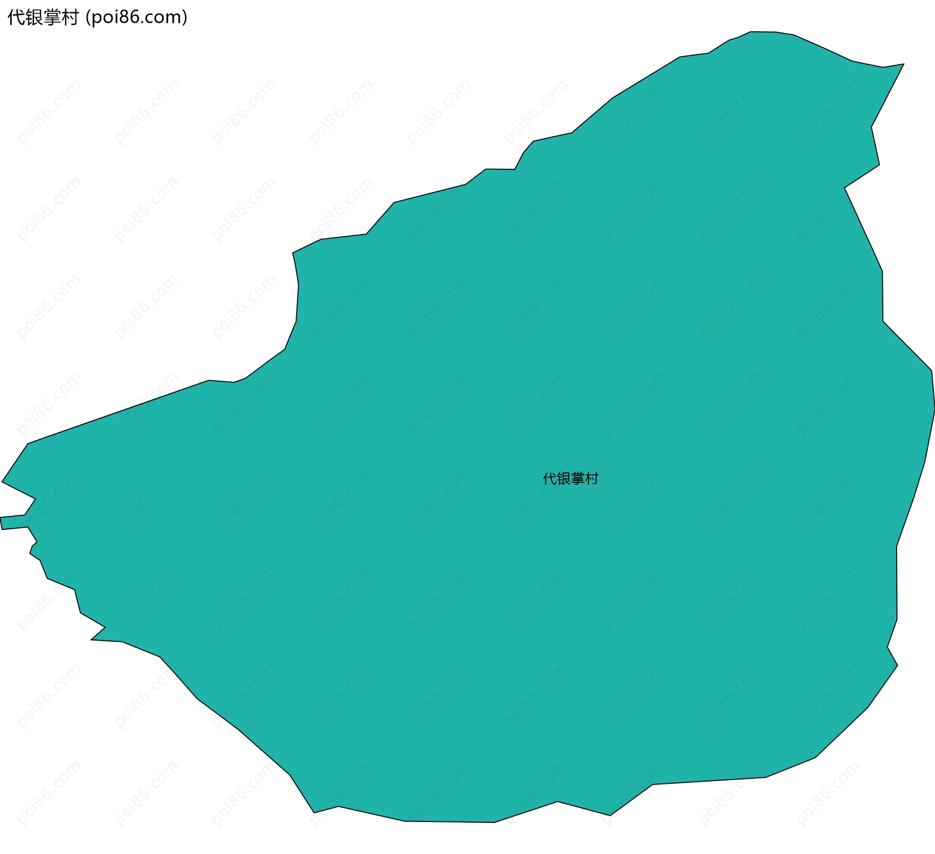 代银掌村边界地图