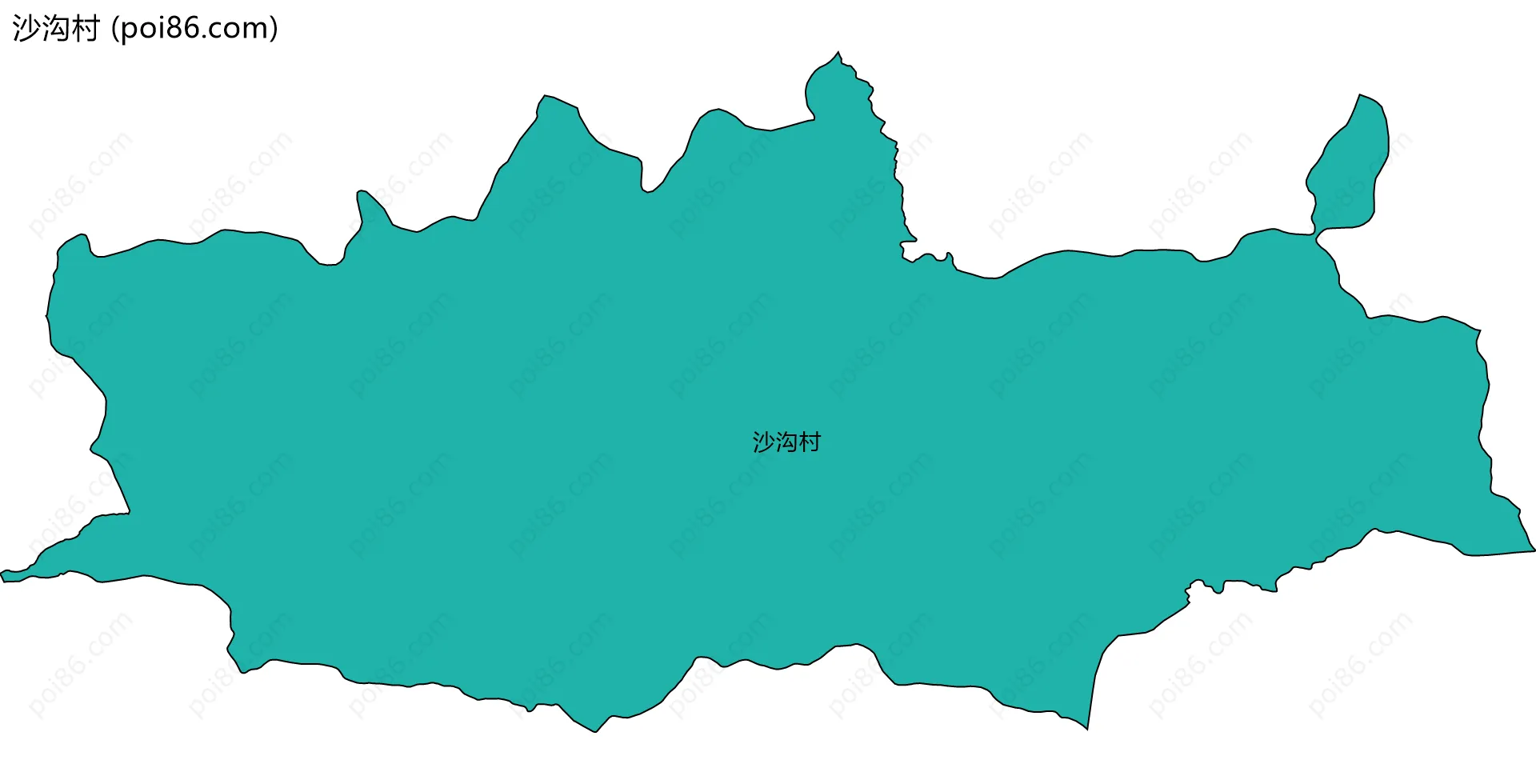 沙沟村边界地图