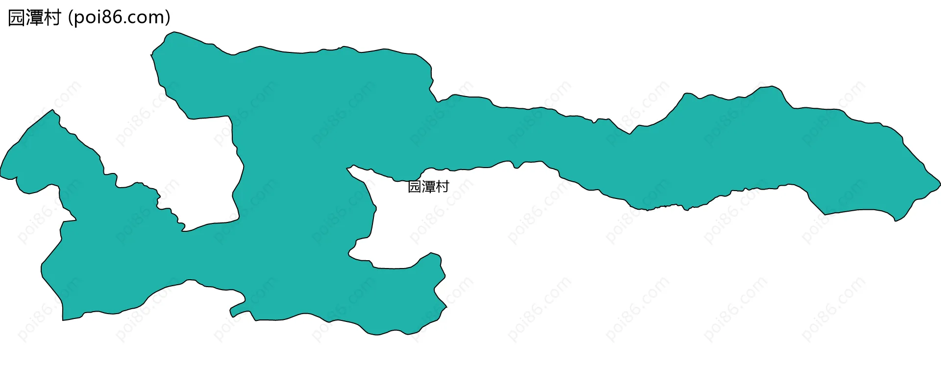 园潭村边界地图