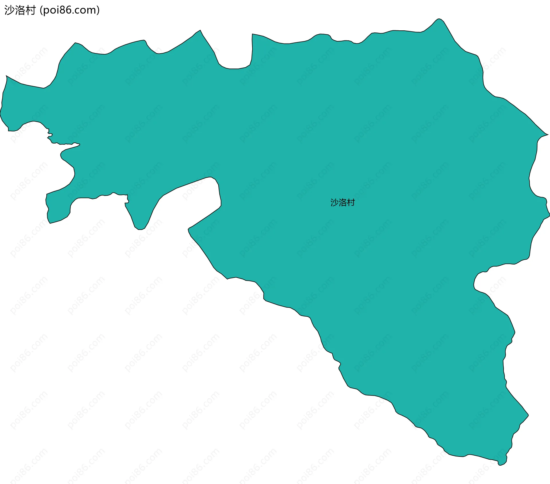 沙洛村边界地图