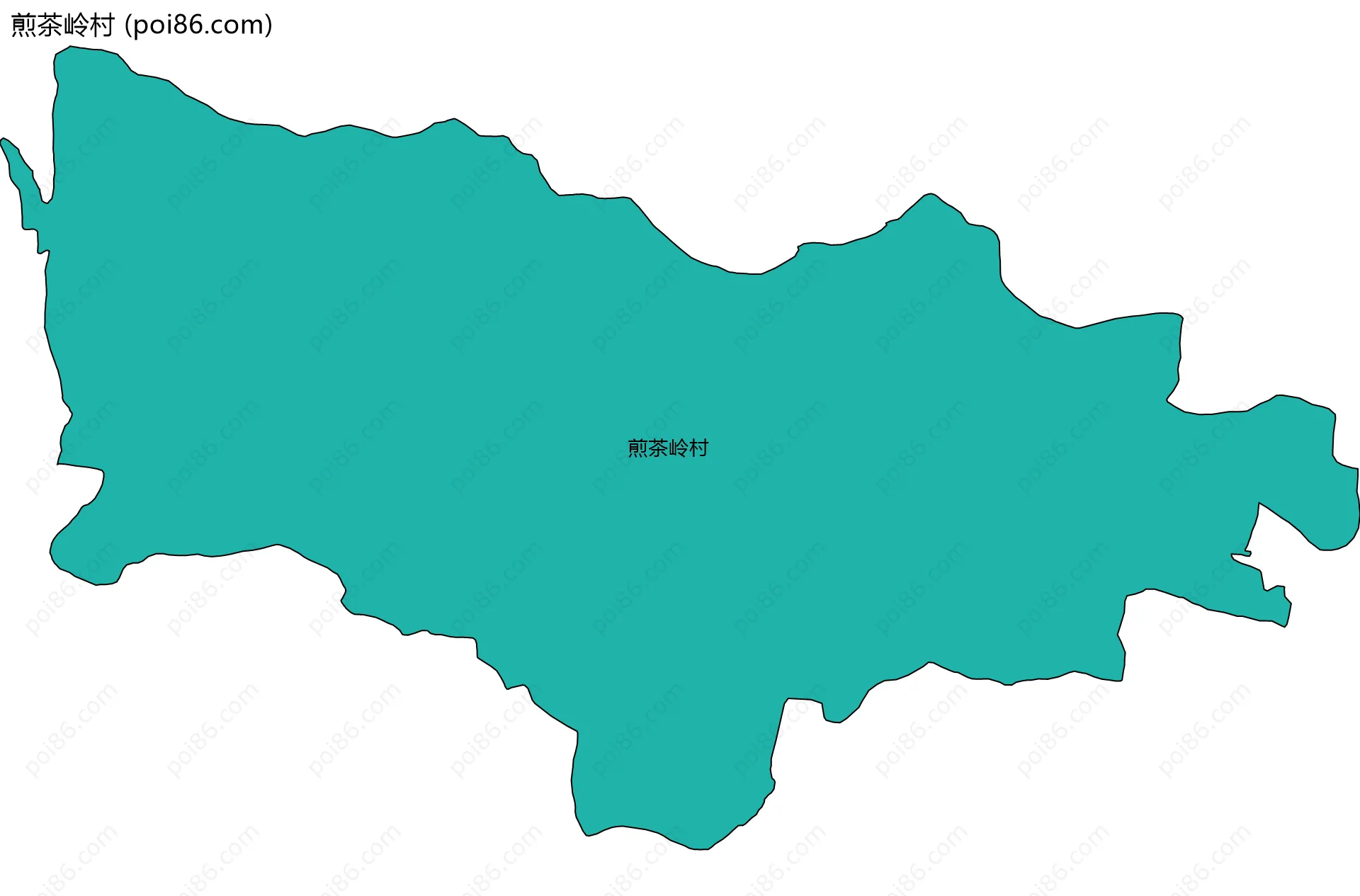 煎茶岭村边界地图