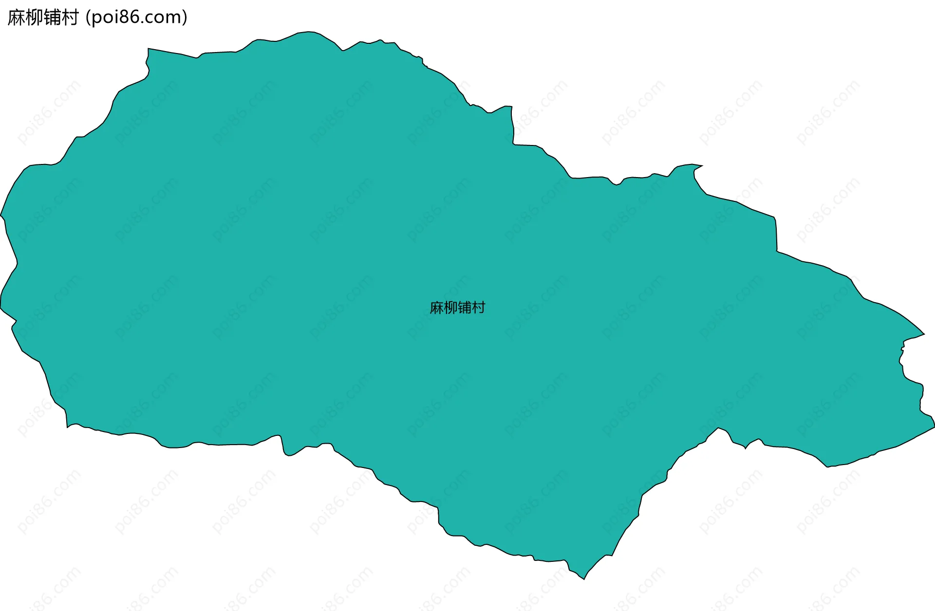 麻柳铺村边界地图