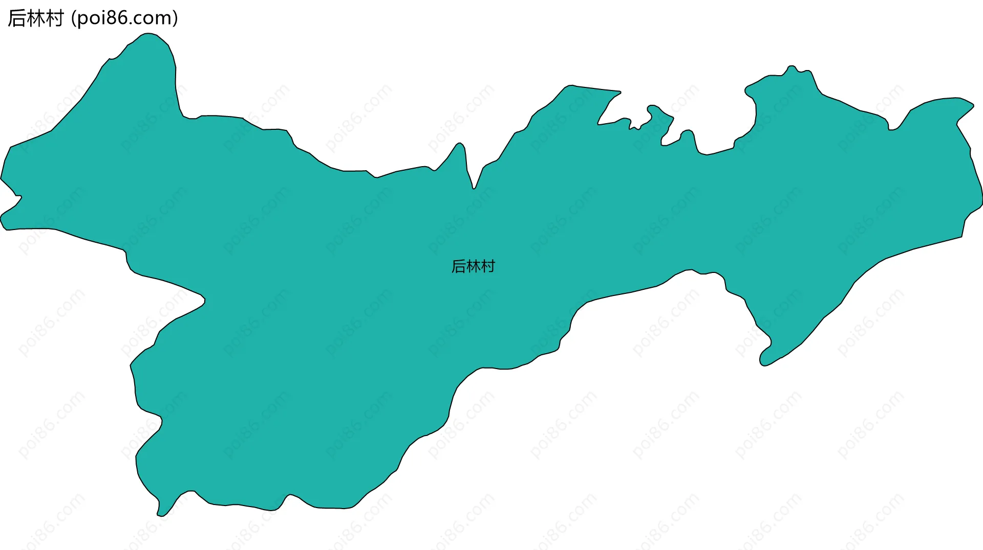 后林村边界地图