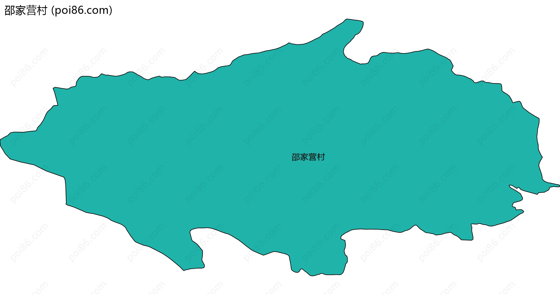 邵家营村边界地图